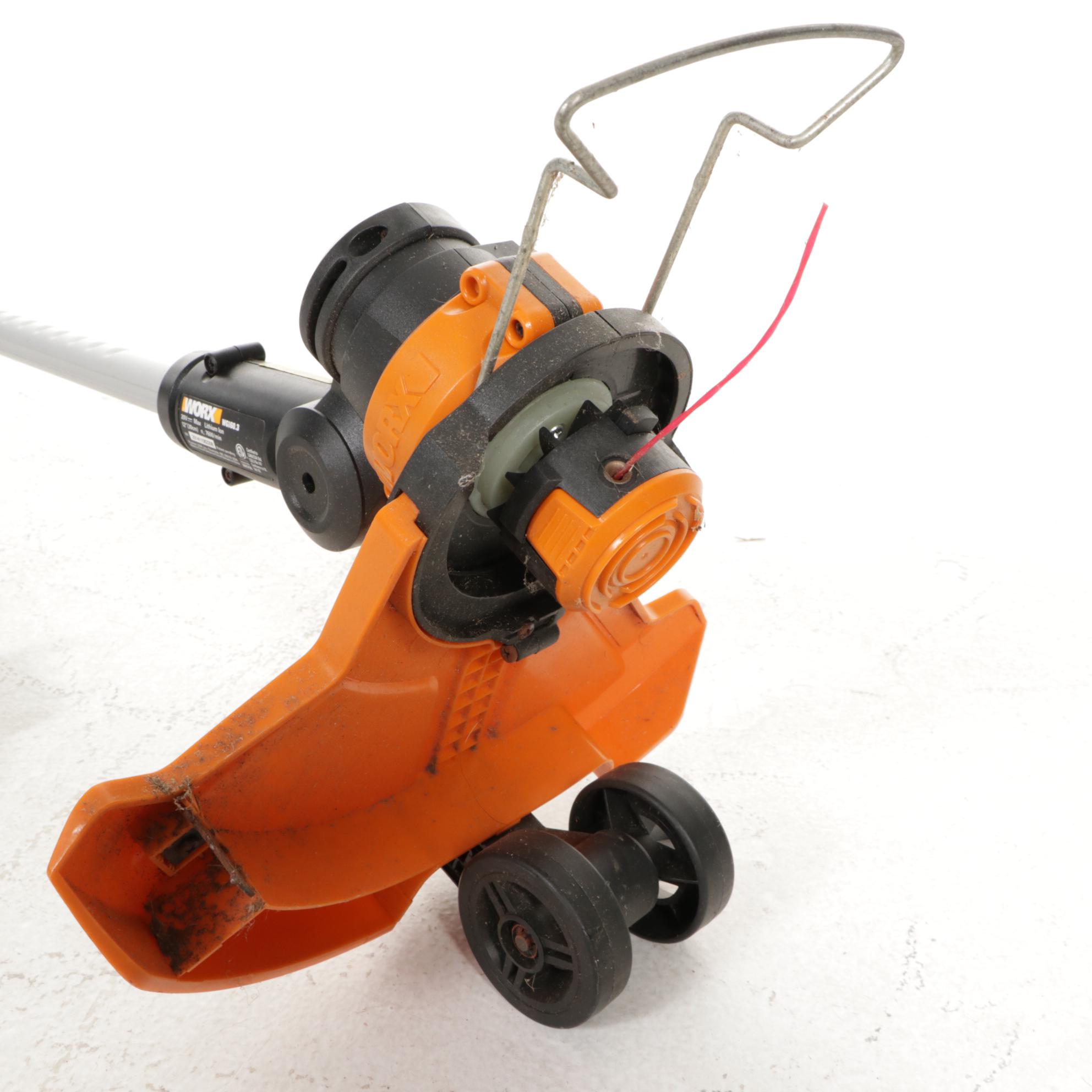 Worx WG160.3 20V 30cm Cordless Line Trimmer with Batteries and Cord