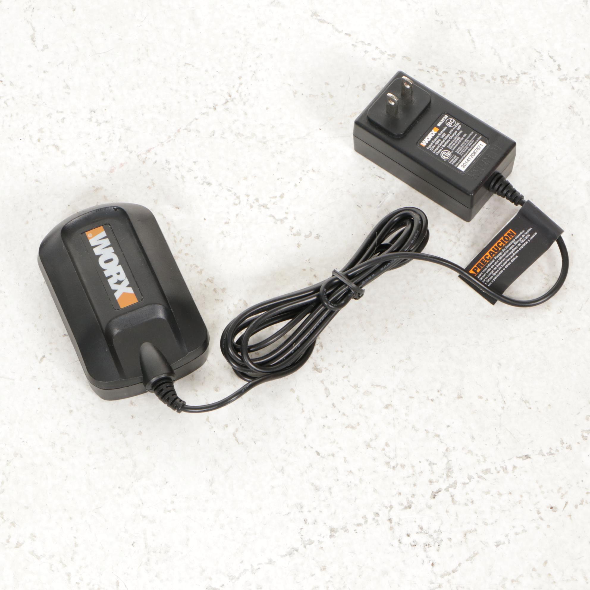 Worx WG160.3 20V 30cm Cordless Line Trimmer with Batteries and Cord