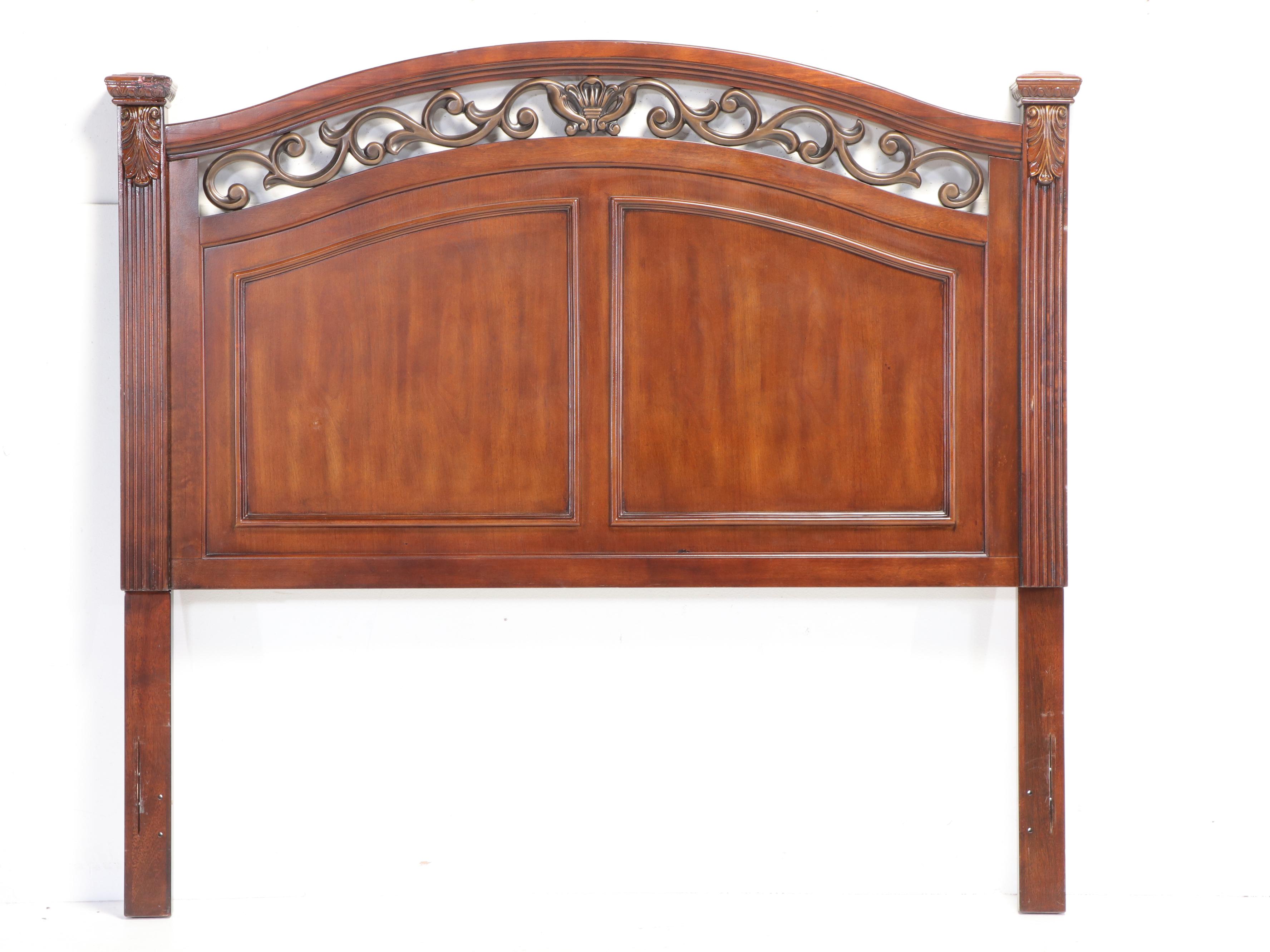 Ashley Furniture Hardwood-Veneered & Gilt Composite Queen Headboard & Foot Board