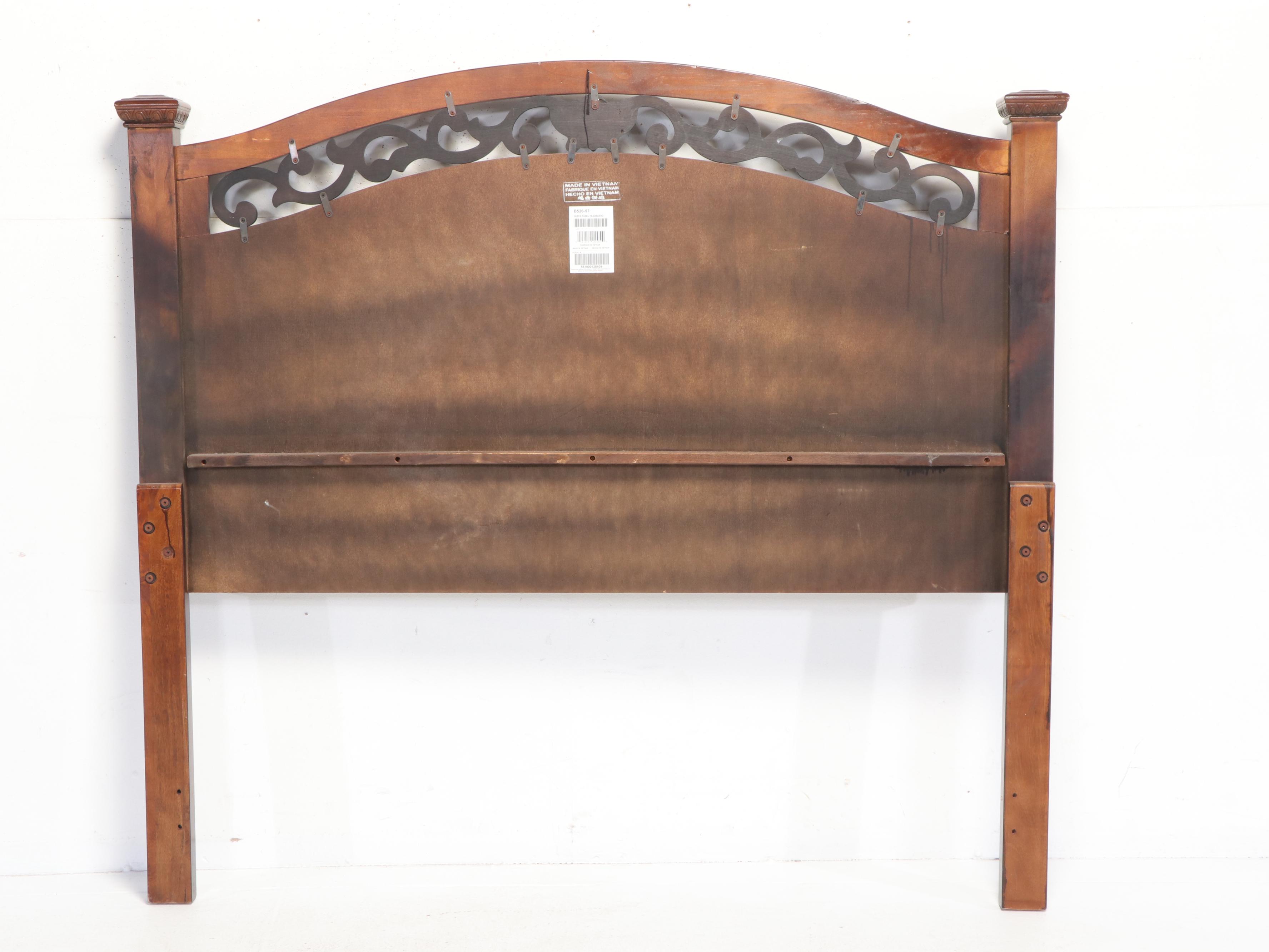 Ashley Furniture Hardwood-Veneered & Gilt Composite Queen Headboard & Foot Board