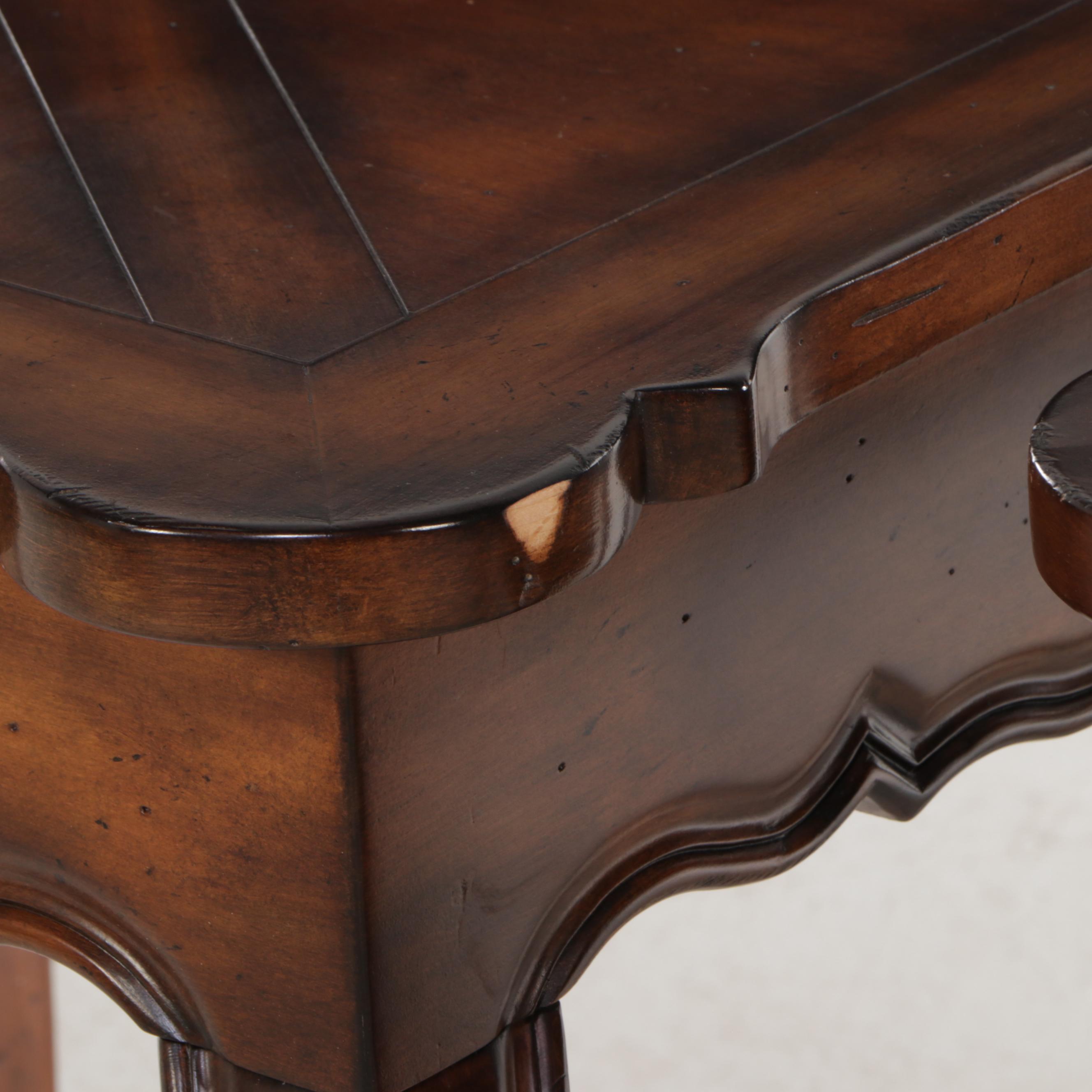 Pair of French Provincial Style Wood End Tables