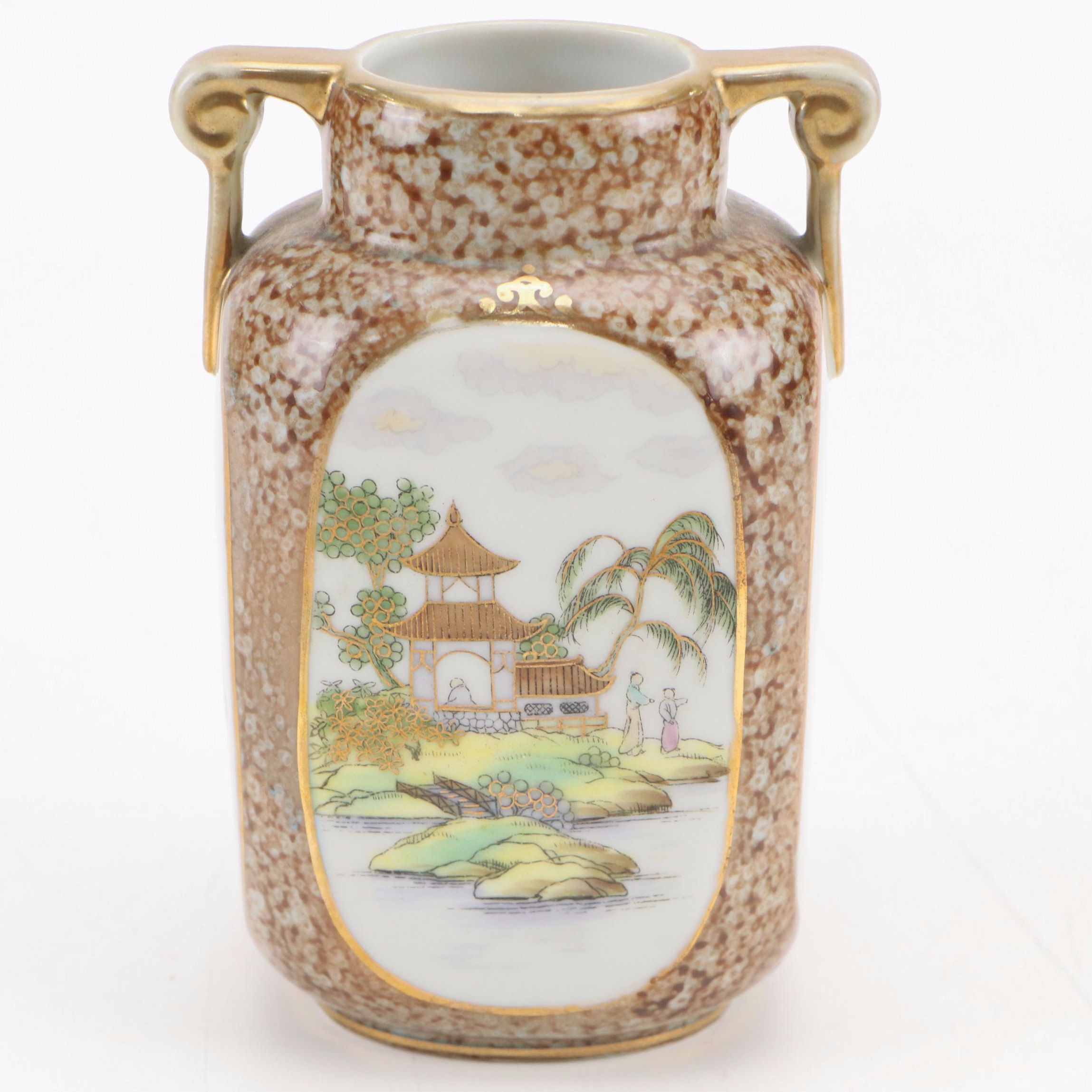 Morimura Brothers Nippon Porcelain Vase, Early 20th Century