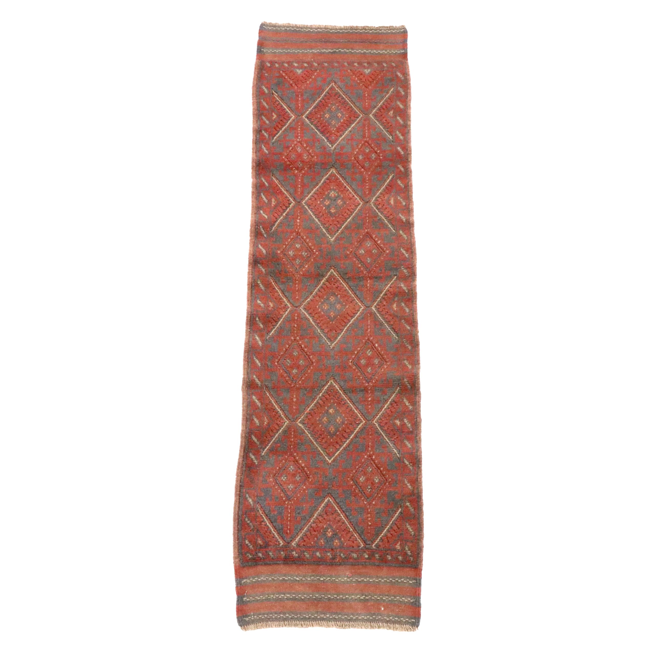 2' x 7'9 Handwoven Afghan Mashwani Carpet Runner