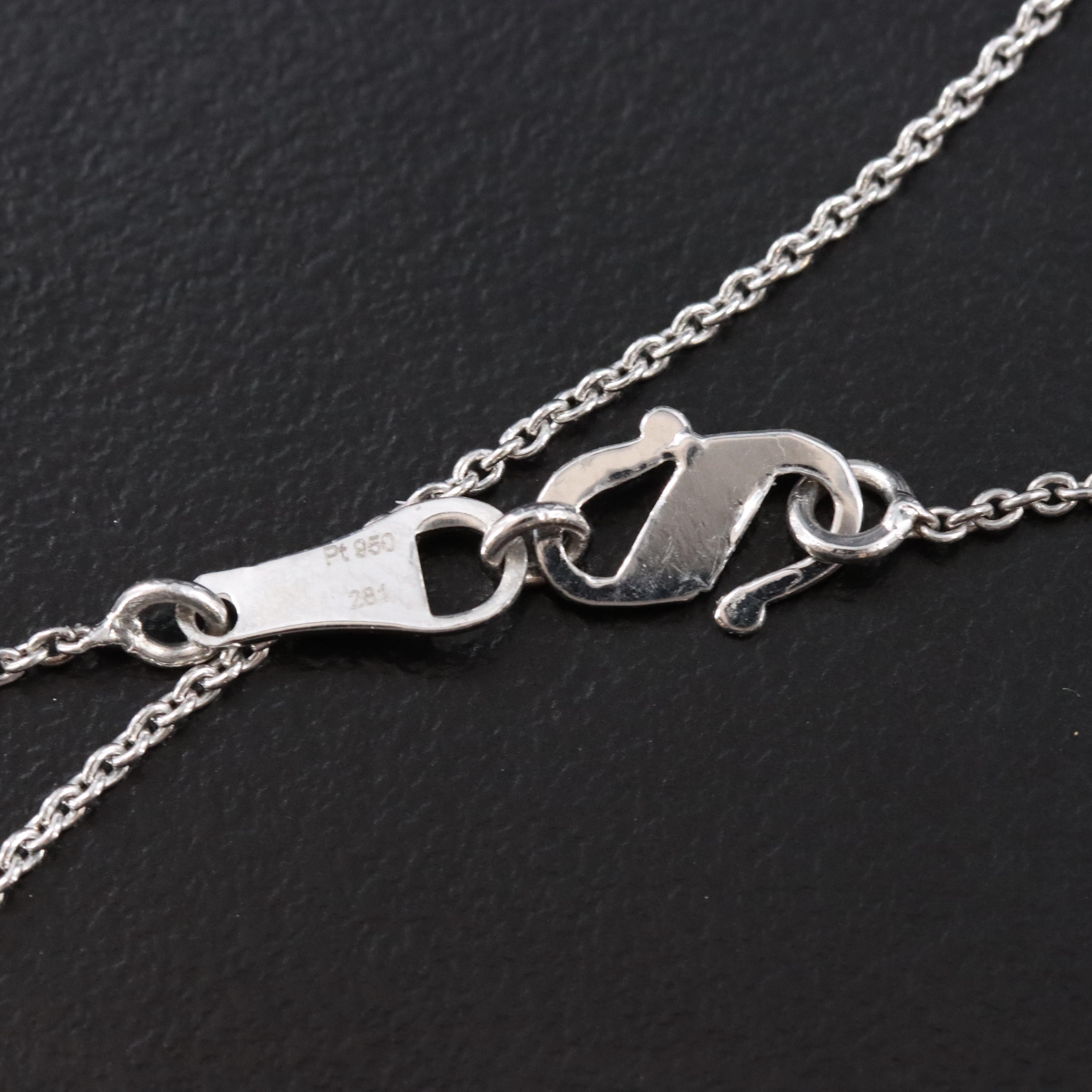 Platinum 5.09 CT Lab Grown Diamond Solitaire Necklace with IGI Report