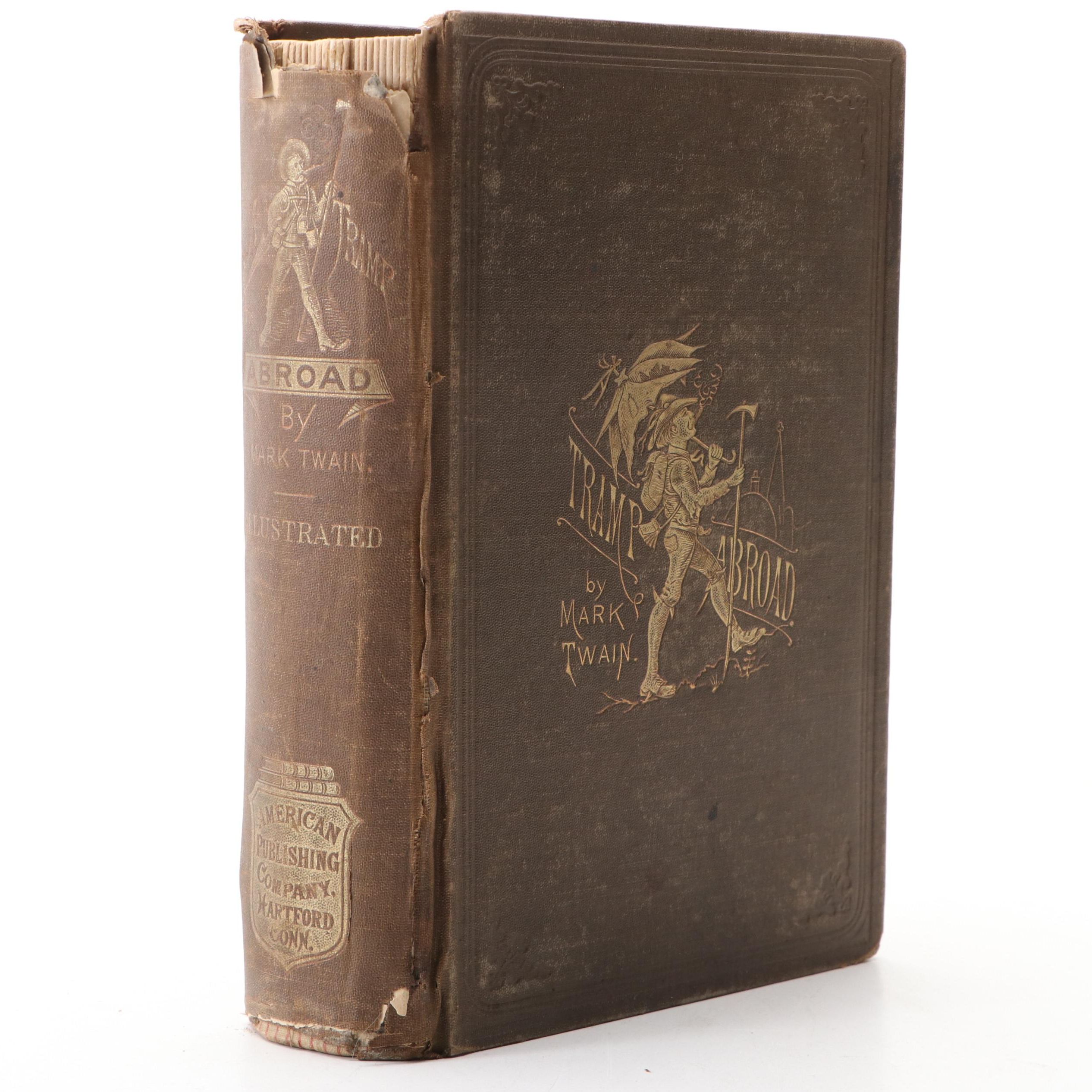 First Edition, Second State "A Tramp Abroad" by Mark Twain, 1880