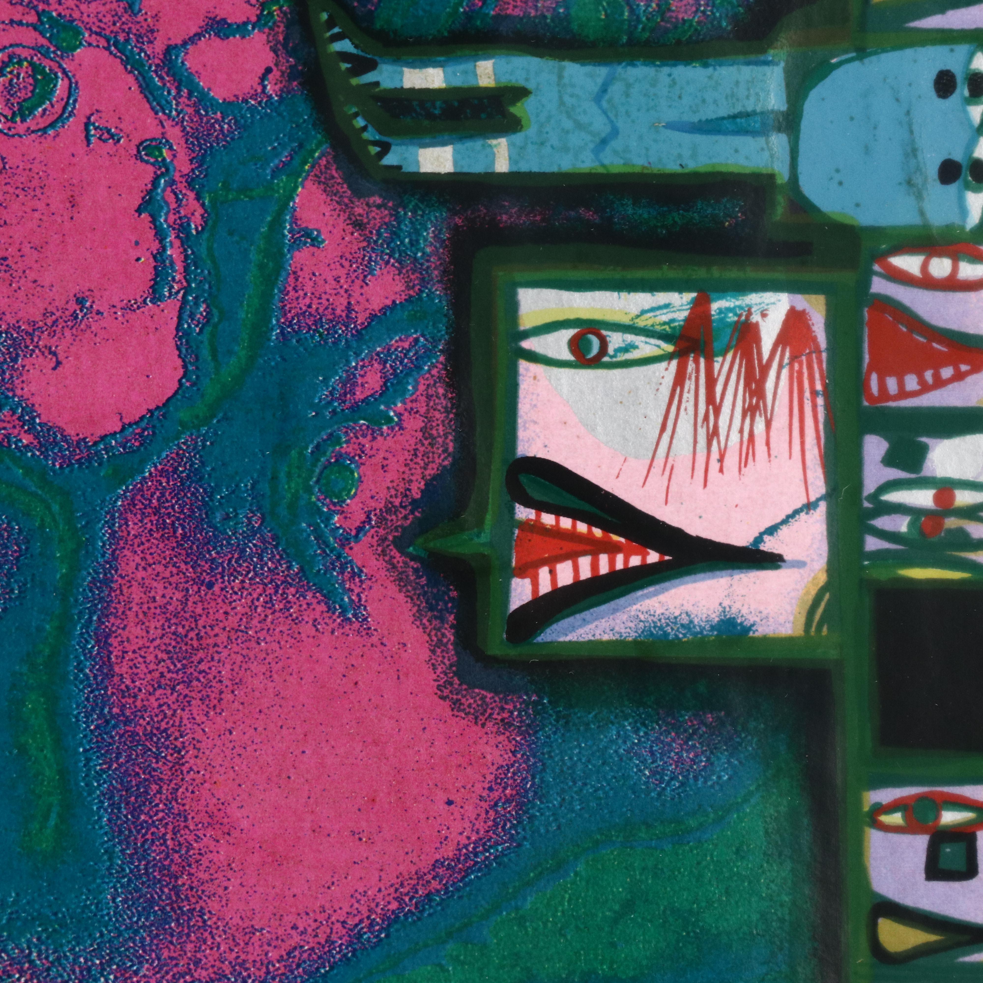 Friedensreich Hundertwasser Serigraph Poster for 1972 Olympics, Munich