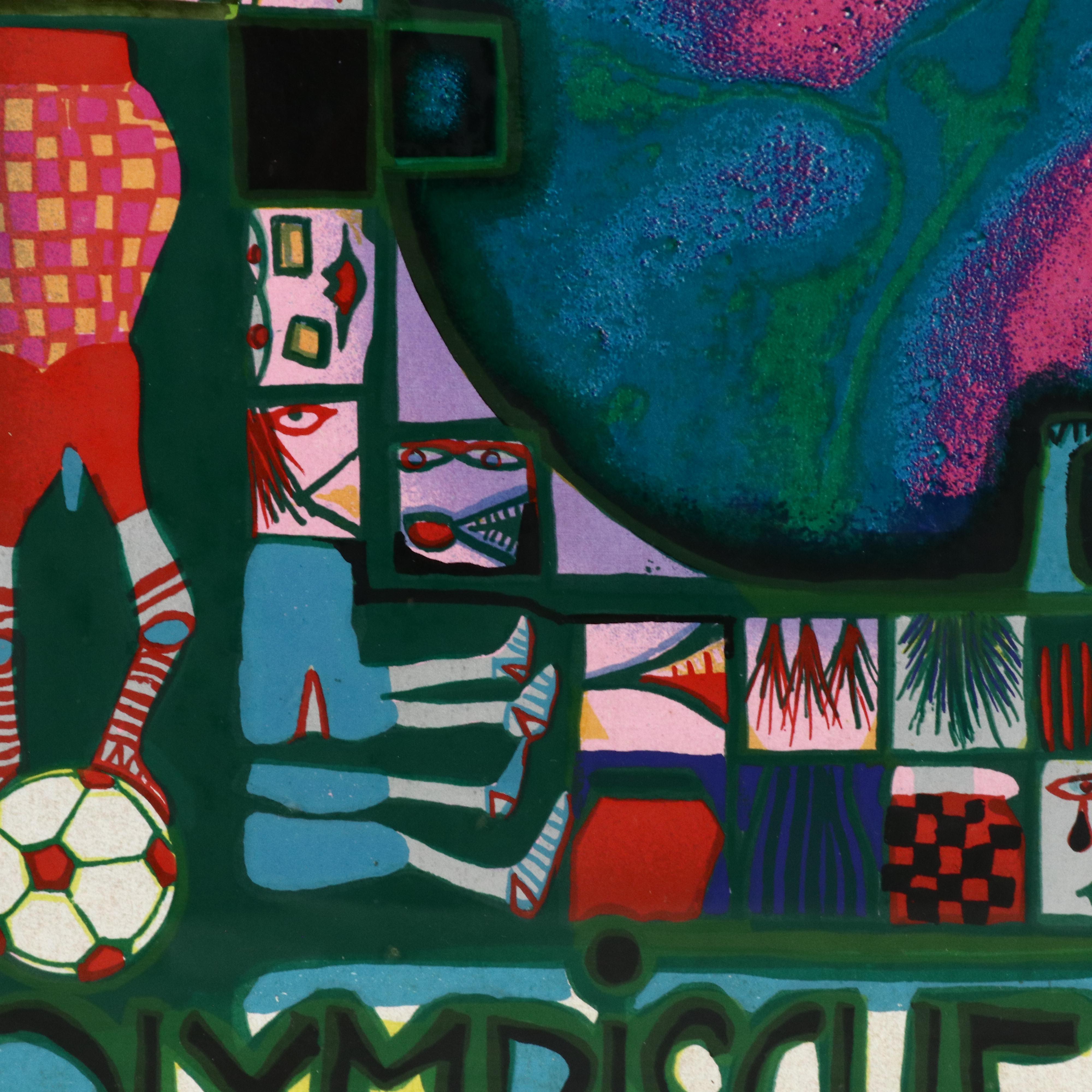 Friedensreich Hundertwasser Serigraph Poster for 1972 Olympics, Munich