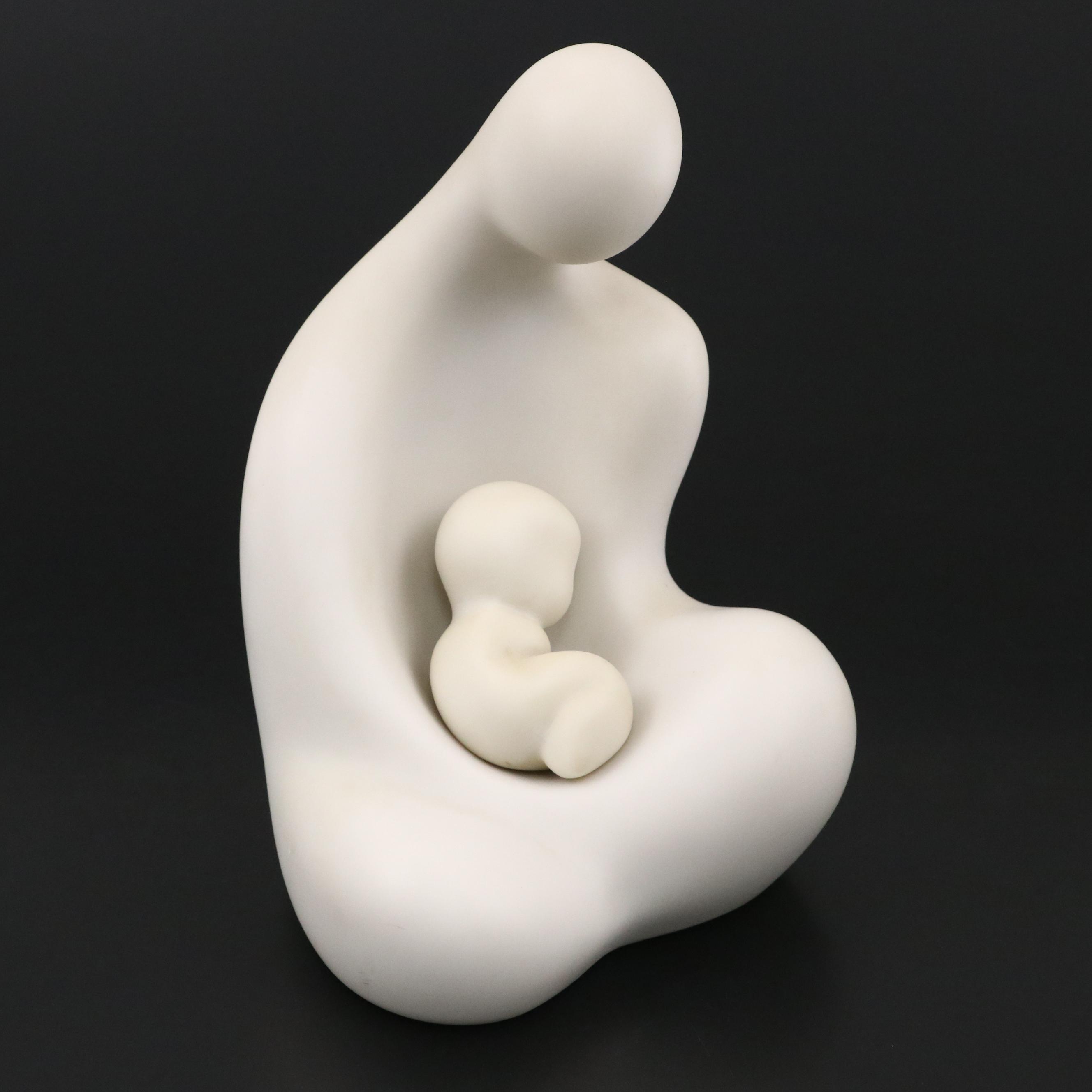 Lado AP Cast Mother and Child Figure, 1986