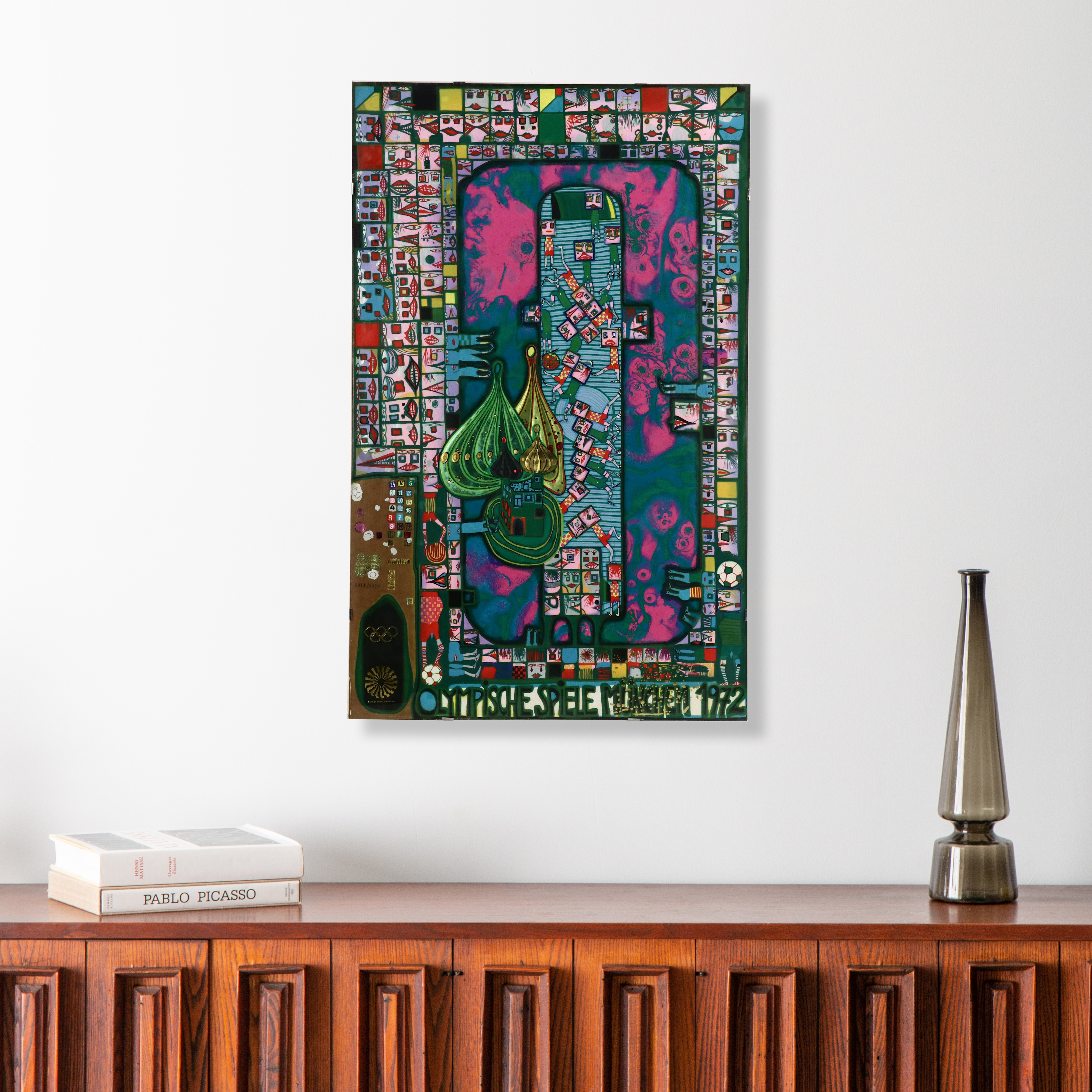 Friedensreich Hundertwasser Serigraph Poster for 1972 Olympics, Munich