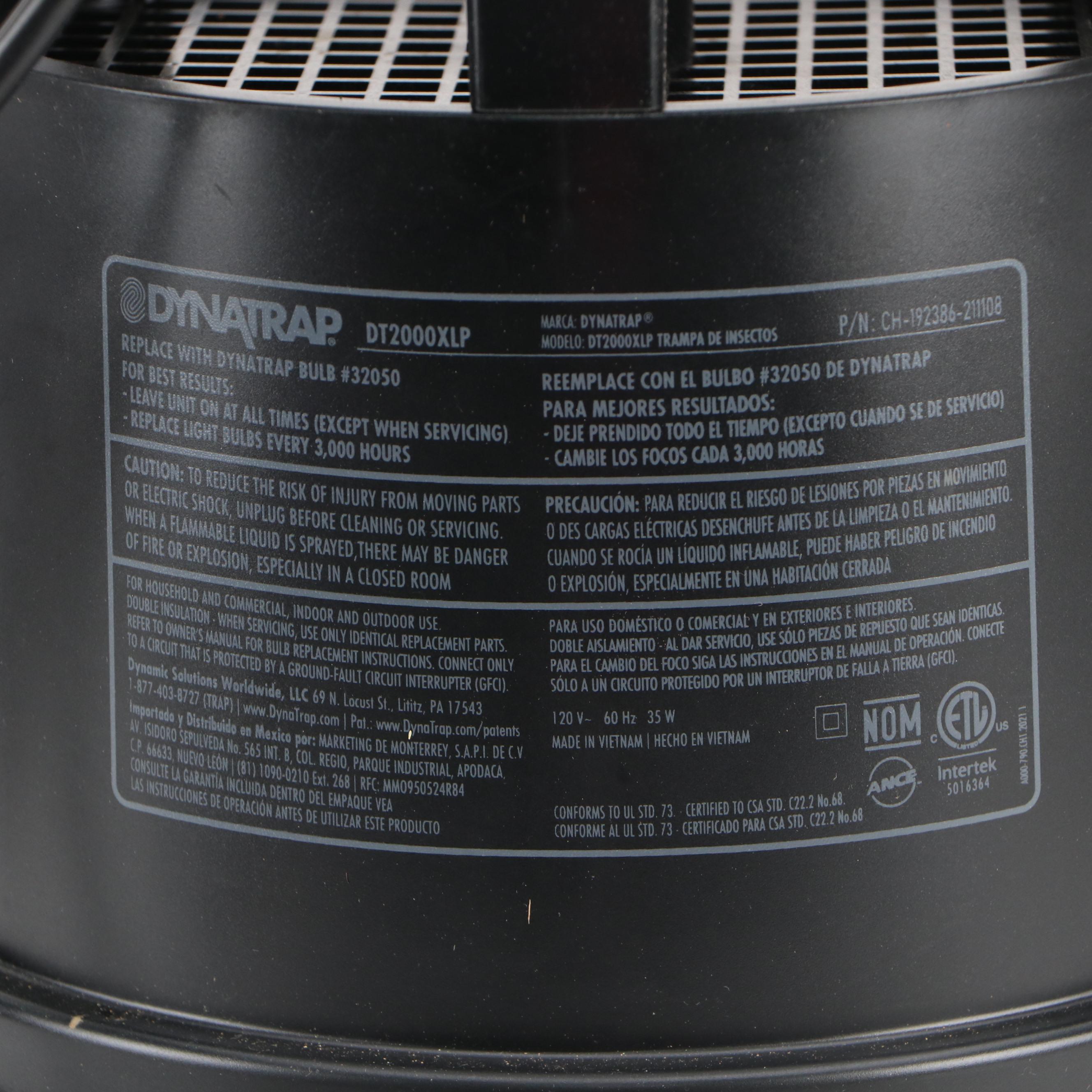 Dynatrap XL Bug Trap