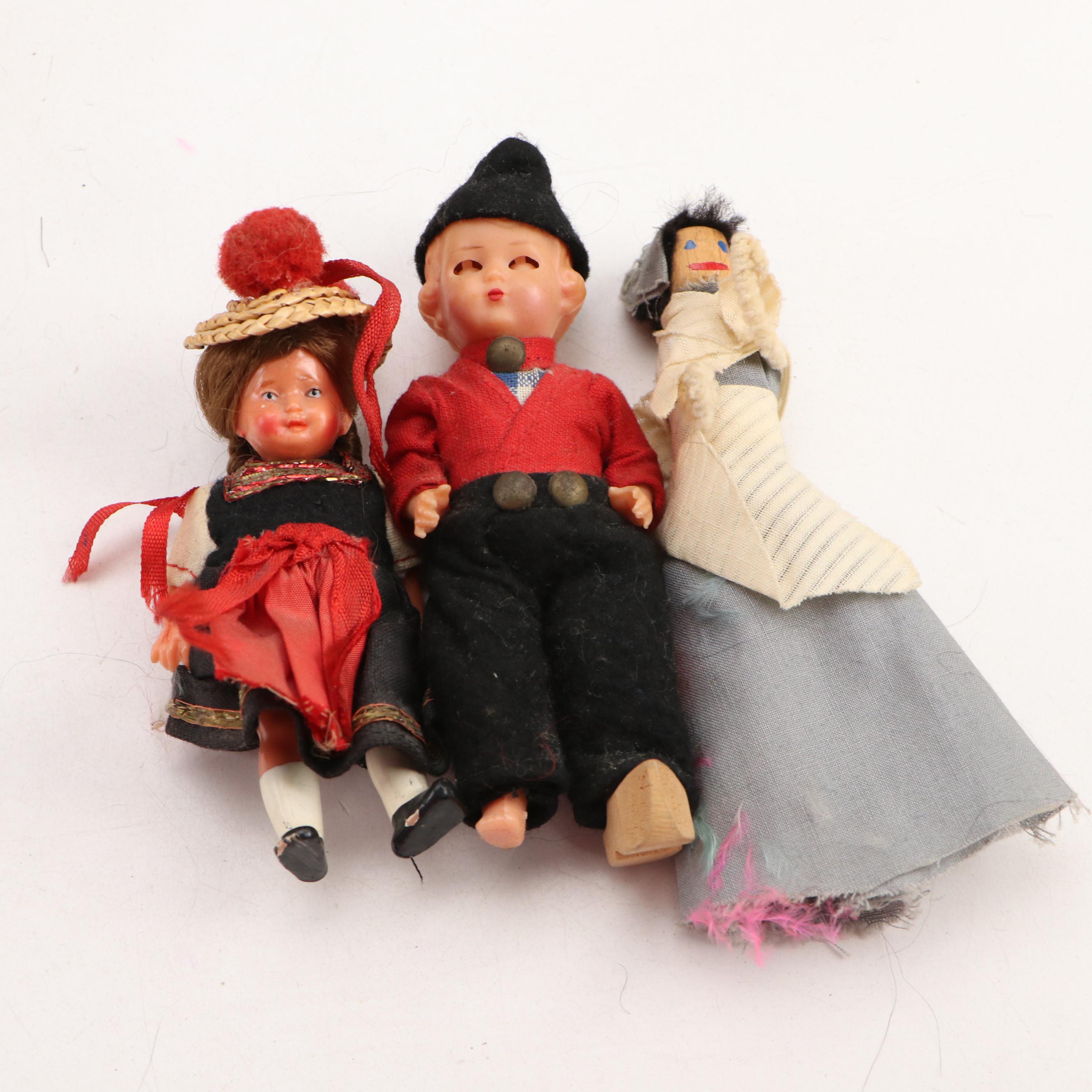 Madame Alexander "Sleeping Beauty" with Other Dolls and Furniture