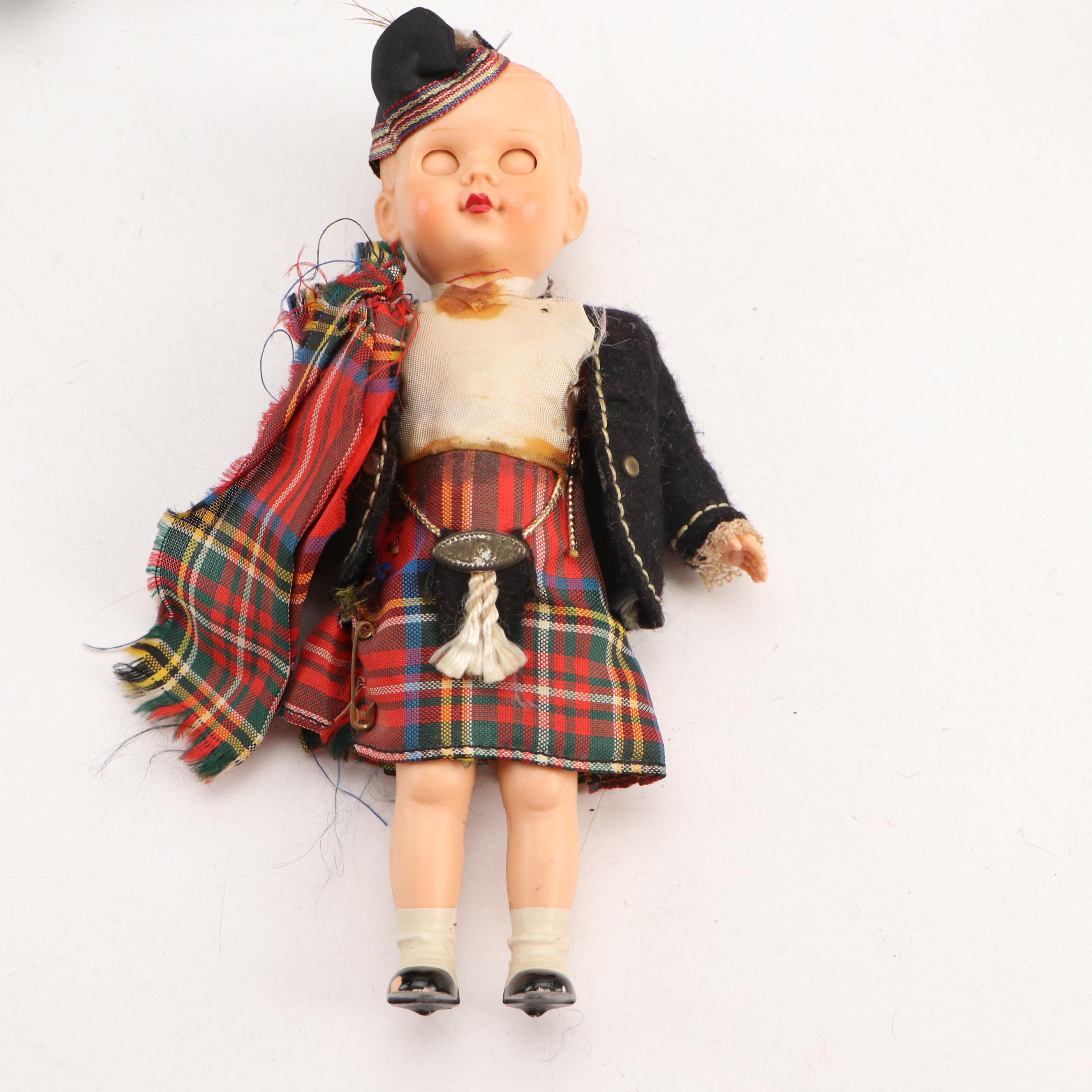 Madame Alexander "Sleeping Beauty" with Other Dolls and Furniture