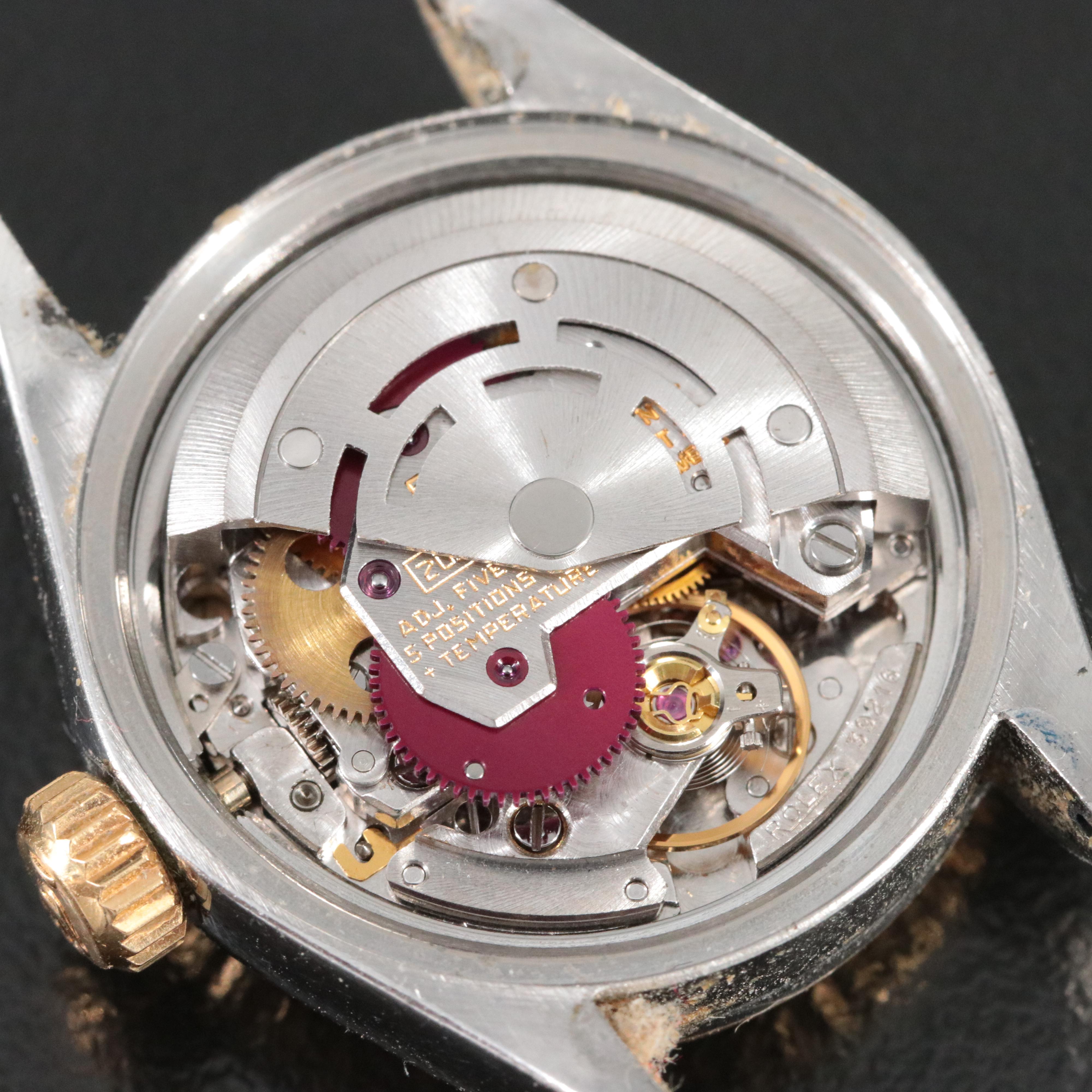 1971 Rolex Oyster Perpetual 14K and Stainless Steel Date Watch