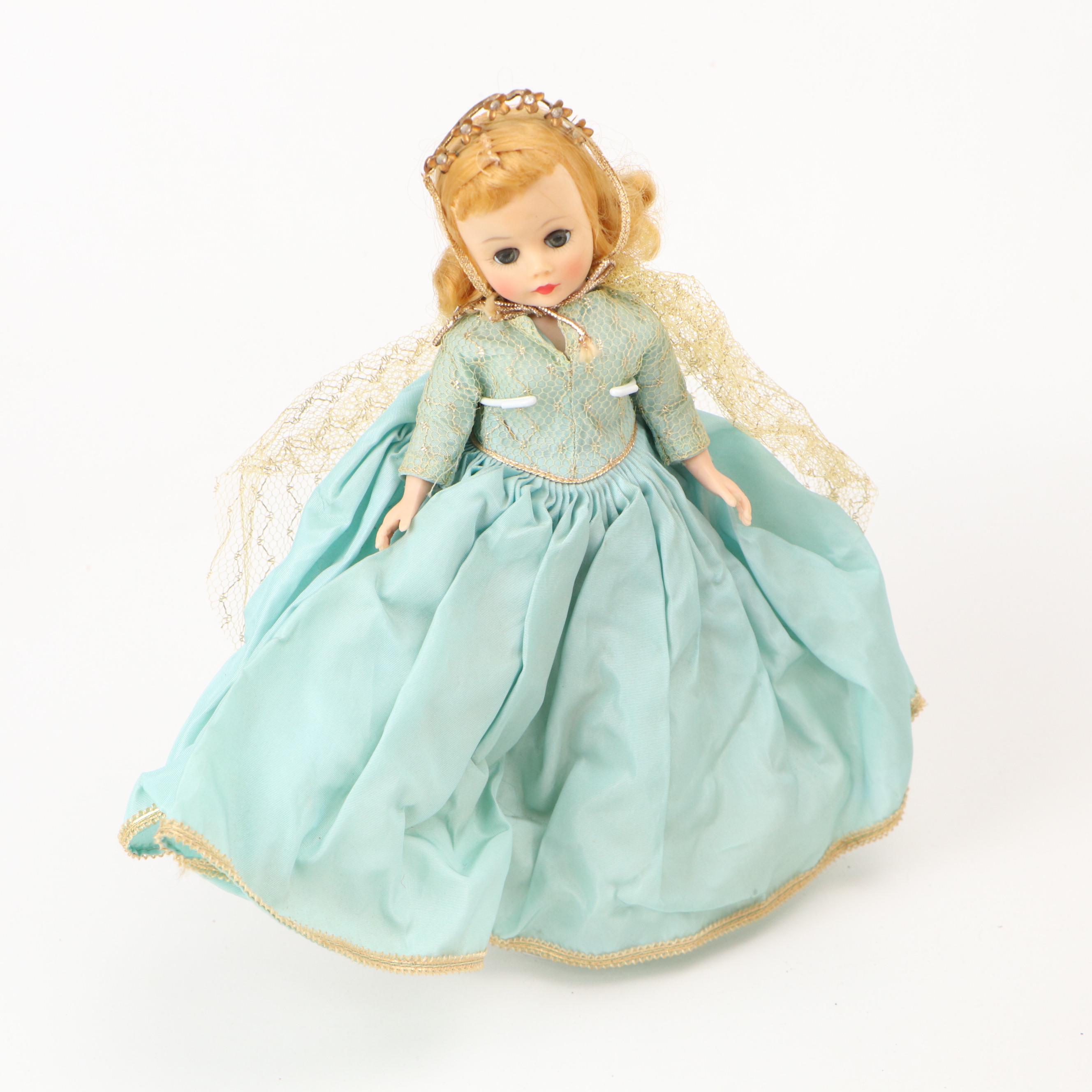 Madame Alexander "Sleeping Beauty" with Other Dolls and Furniture