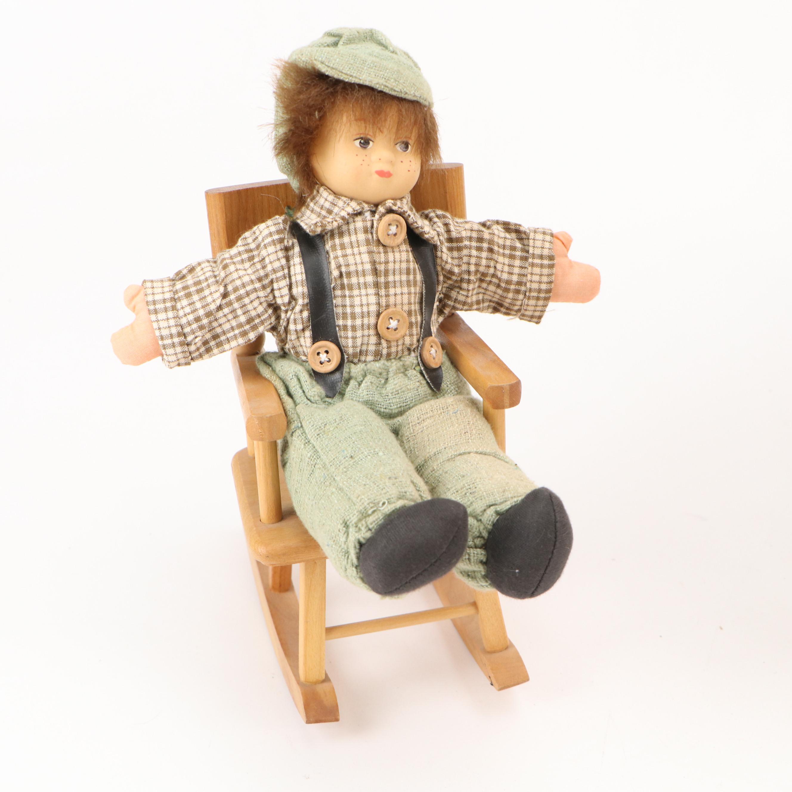 Madame Alexander "Sleeping Beauty" with Other Dolls and Furniture