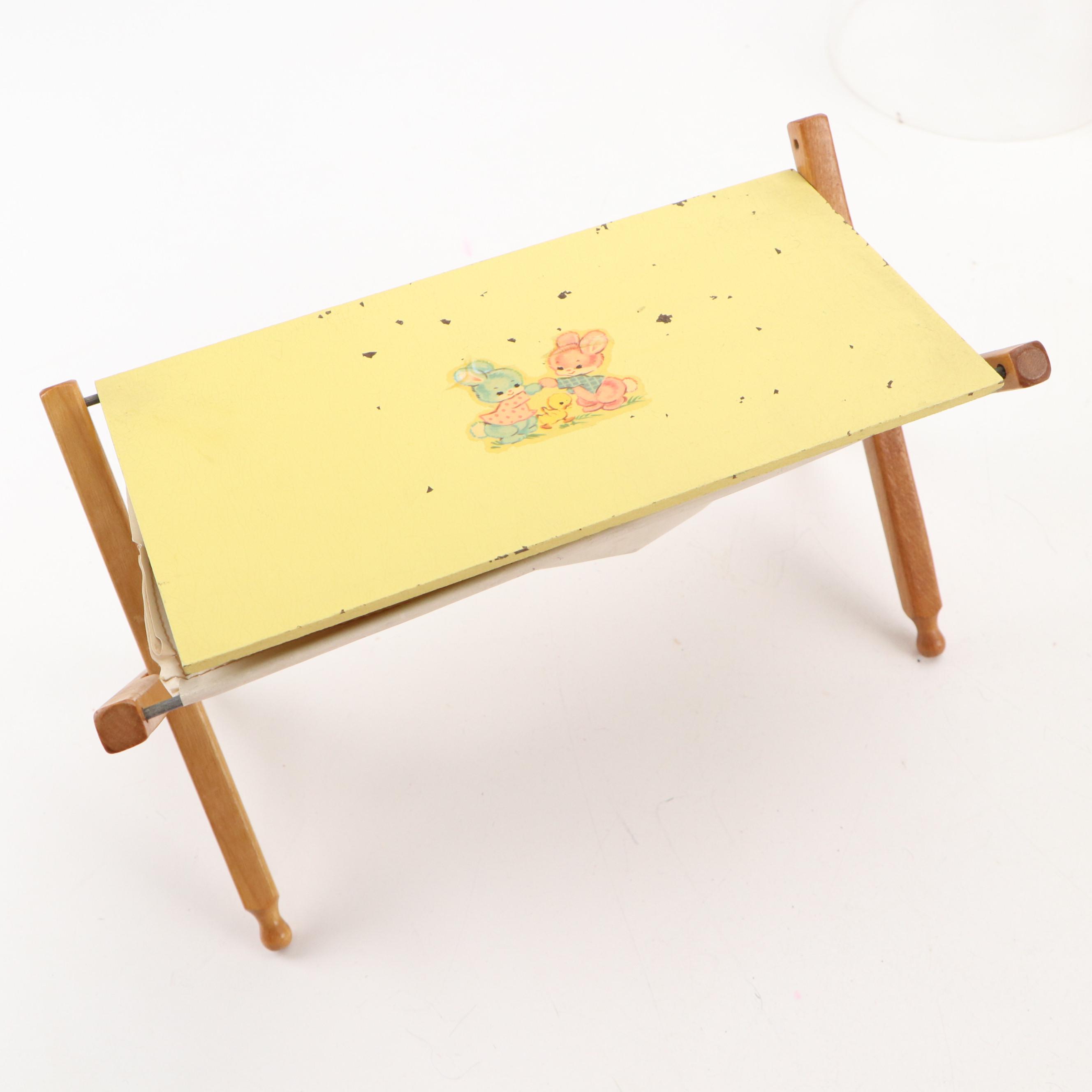 Madame Alexander "Sleeping Beauty" with Other Dolls and Furniture