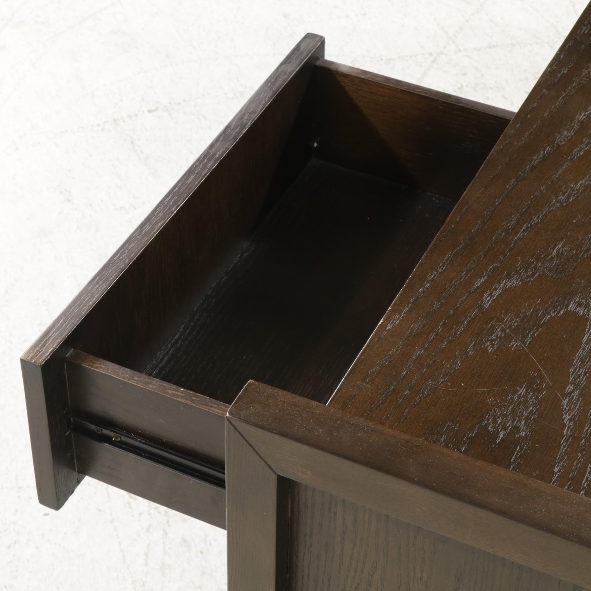 Contemporary Wood Media Cabinet and TV Stand