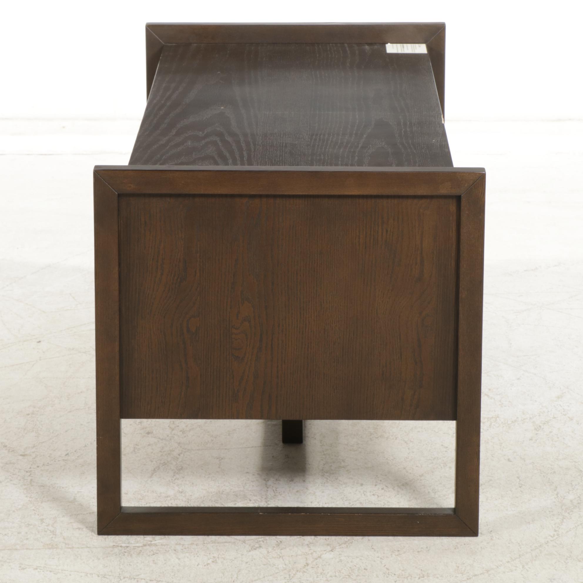 Contemporary Wood Media Cabinet and TV Stand