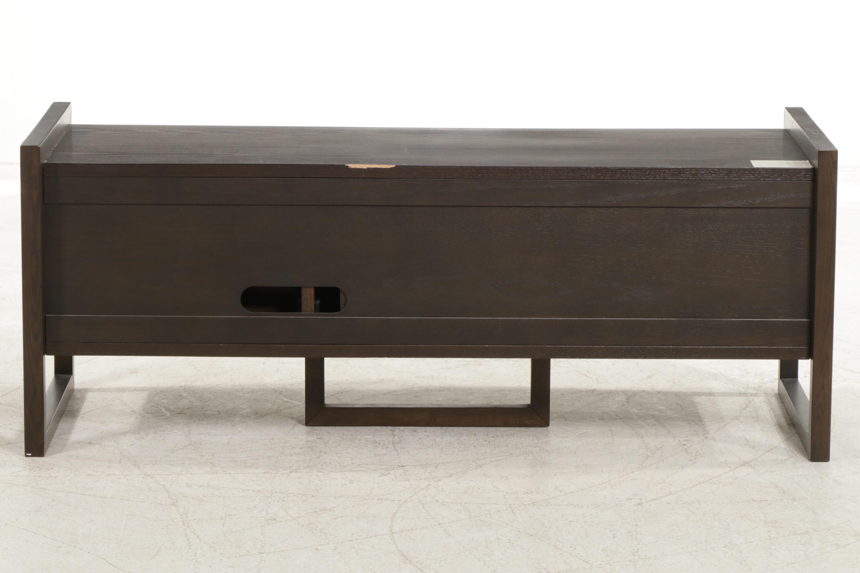 Contemporary Wood Media Cabinet and TV Stand