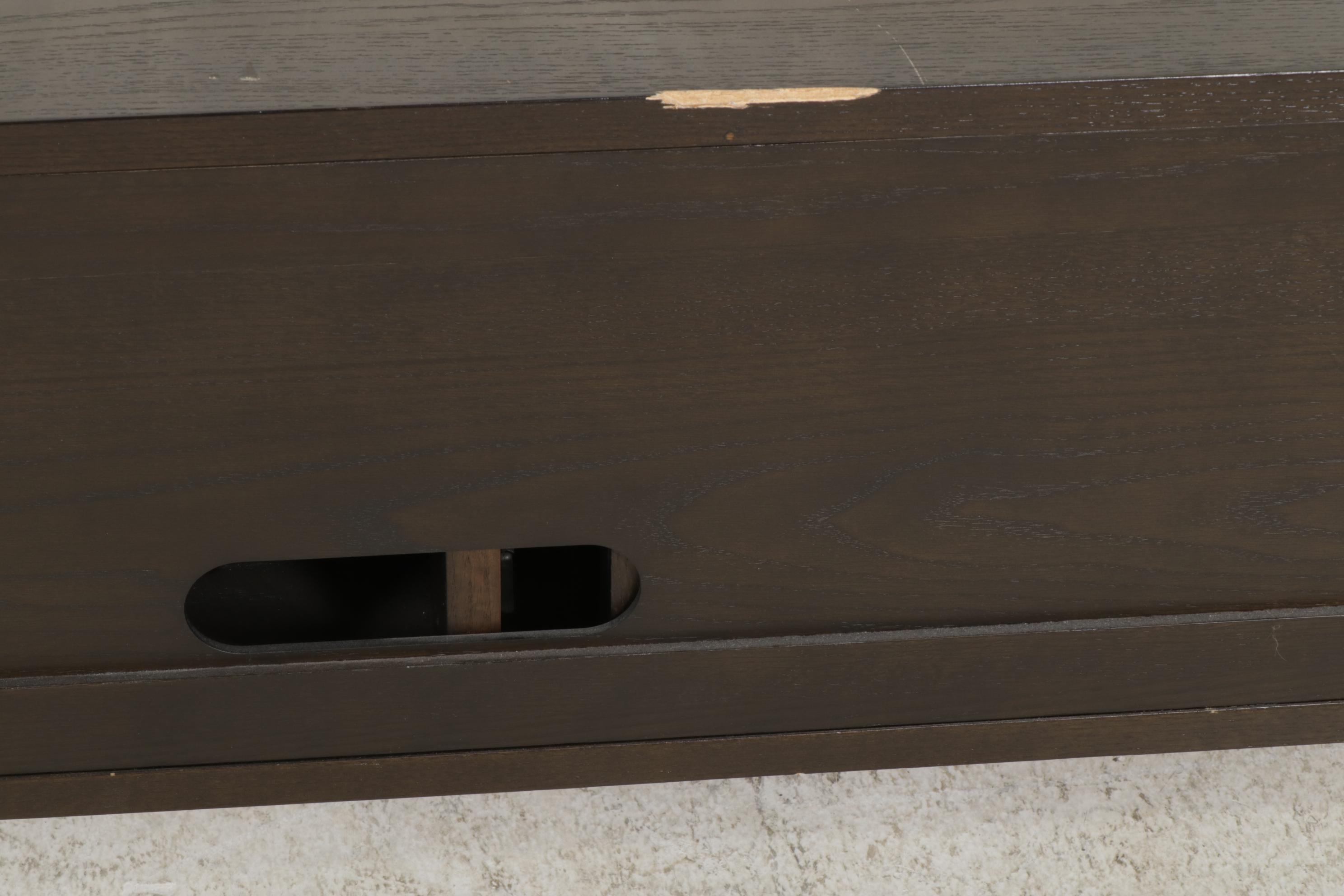 Contemporary Wood Media Cabinet and TV Stand