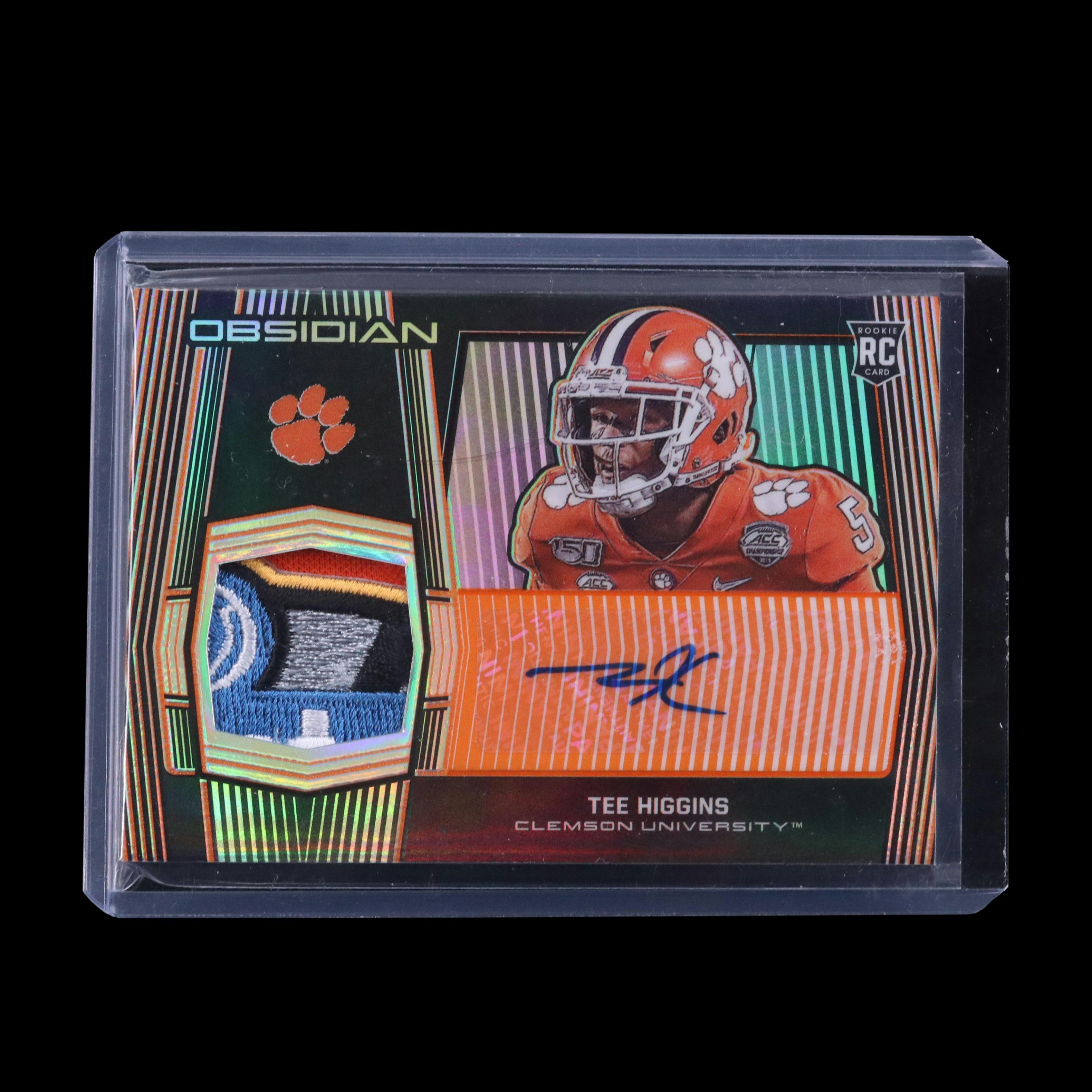 2020 Chronicles Draft Picks Tee Higgins Signed Relic Rookie Card #ed 24/25