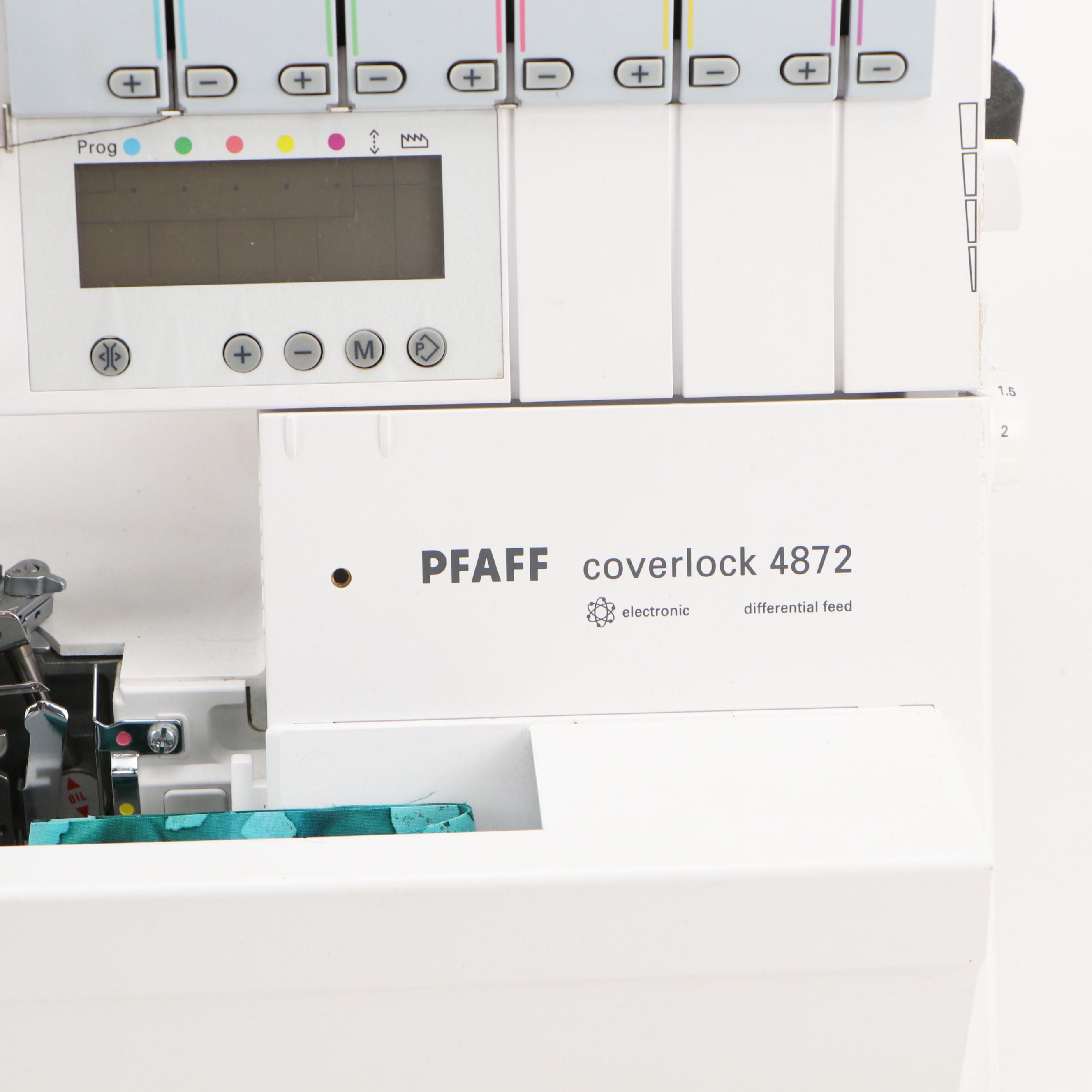 Pfaff Coverlock 4872 Sewing Machine with Thread