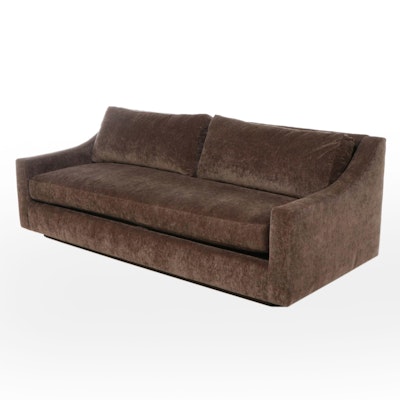 Carolina Custom Leather "Wilmington" Sofa in "Lush Earth" Performance Fabric Carolina Custom Leather "Wilmington" Sofa in "Lush Earth" Performance Fabric