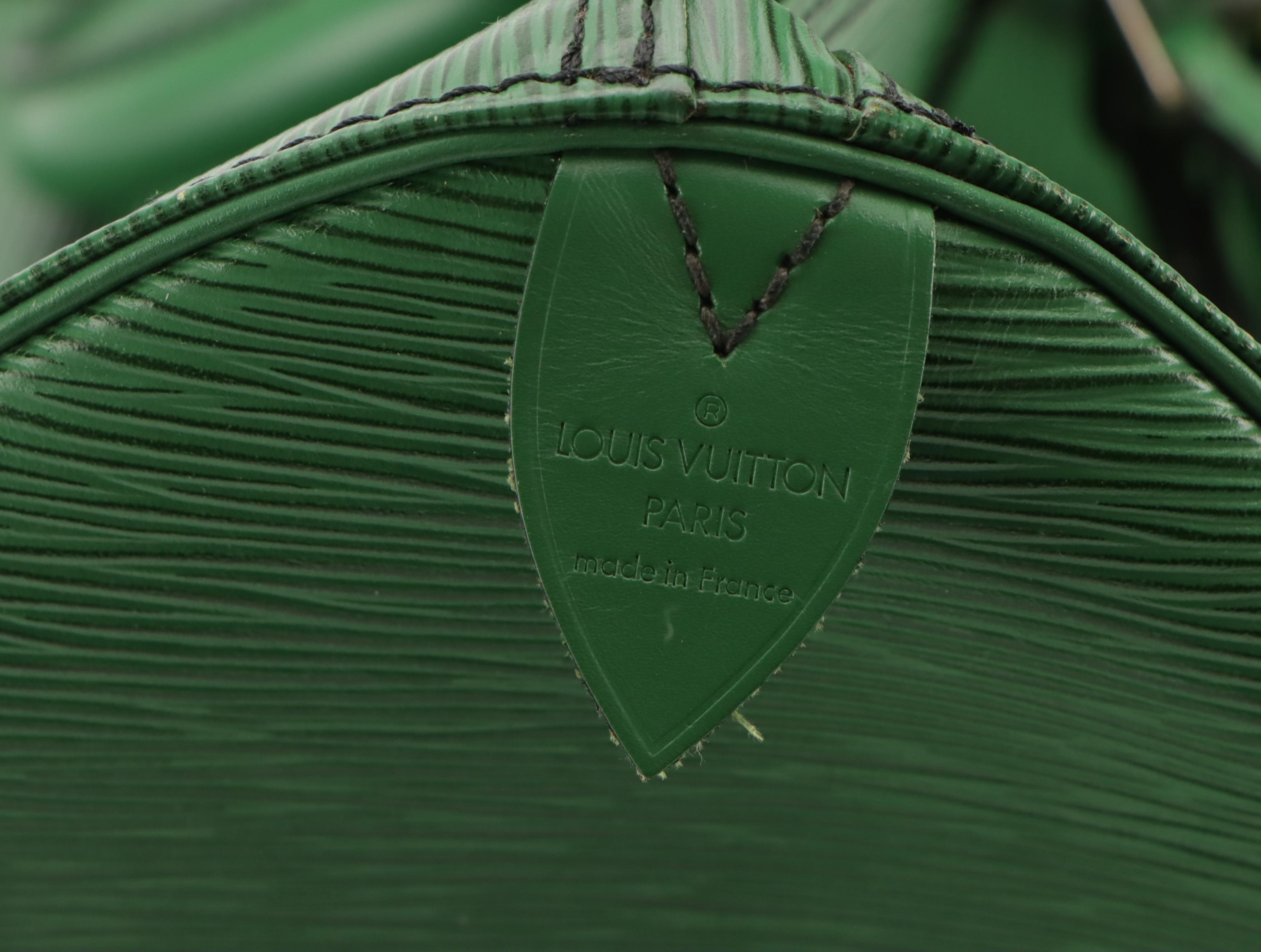 Louis Vuitton Keepall 50 in Borneo Green Epi/Smooth Leather