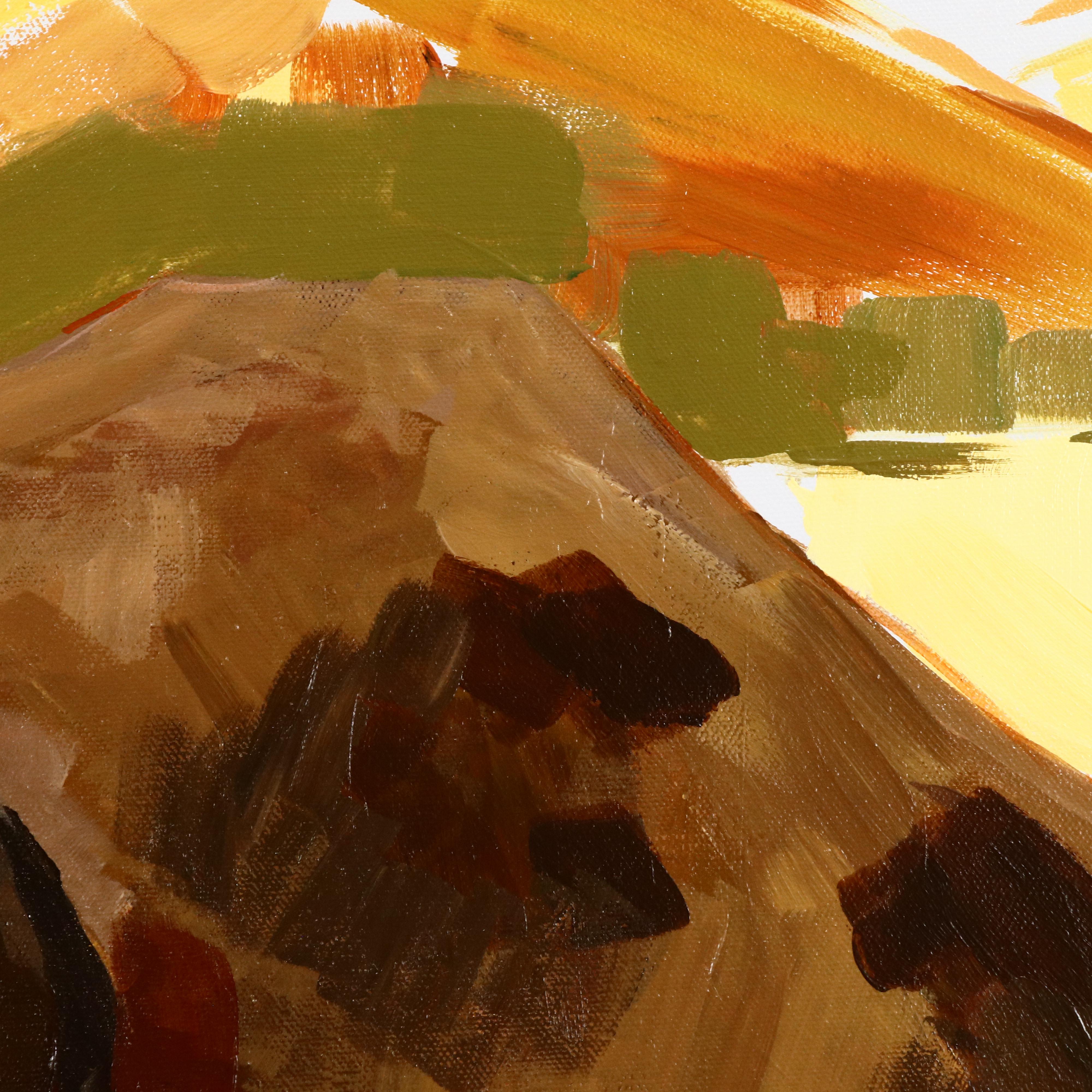 Joshua Ramsey Abstract Acrylic Painting of Buffalo, 2024