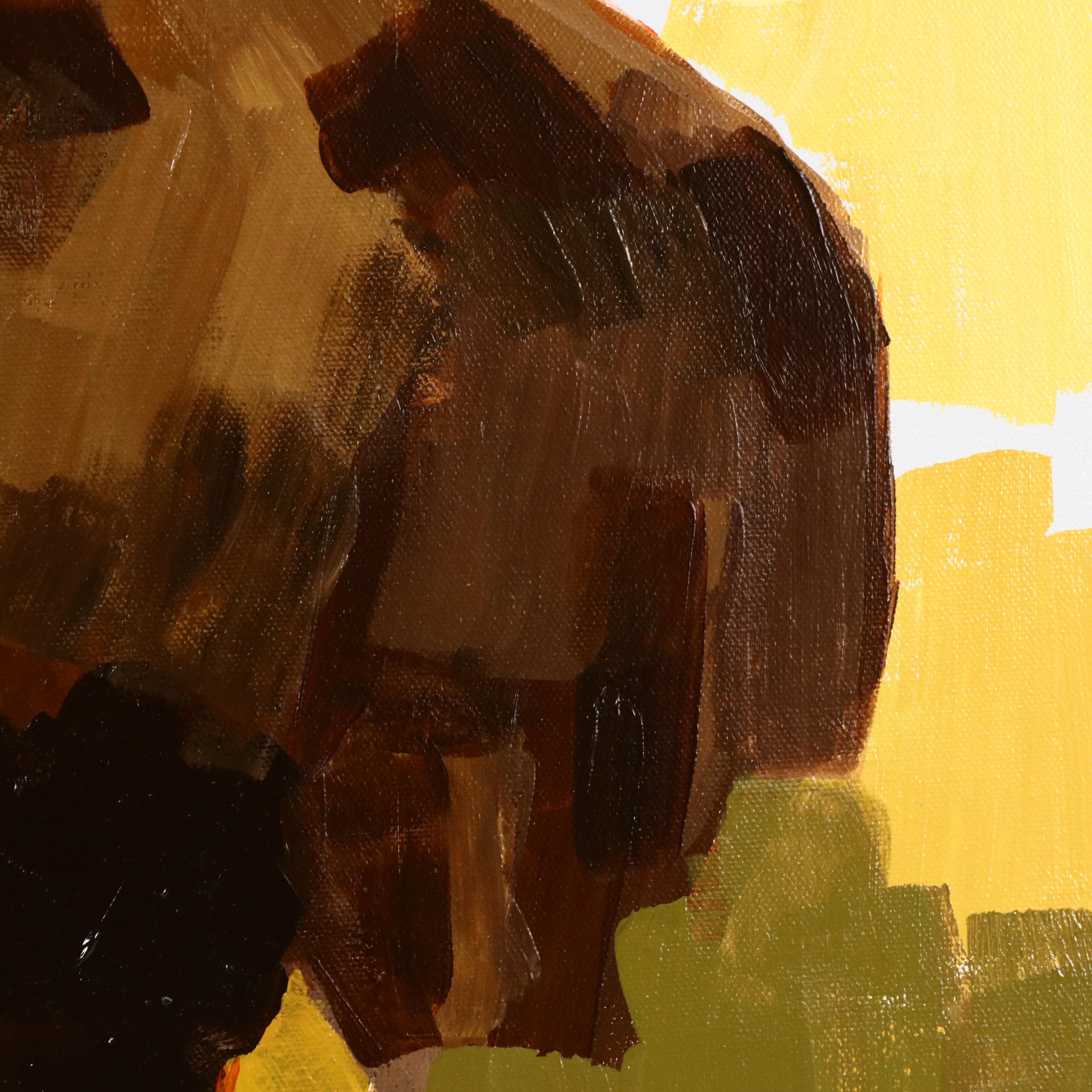 Joshua Ramsey Abstract Acrylic Painting of Buffalo, 2024