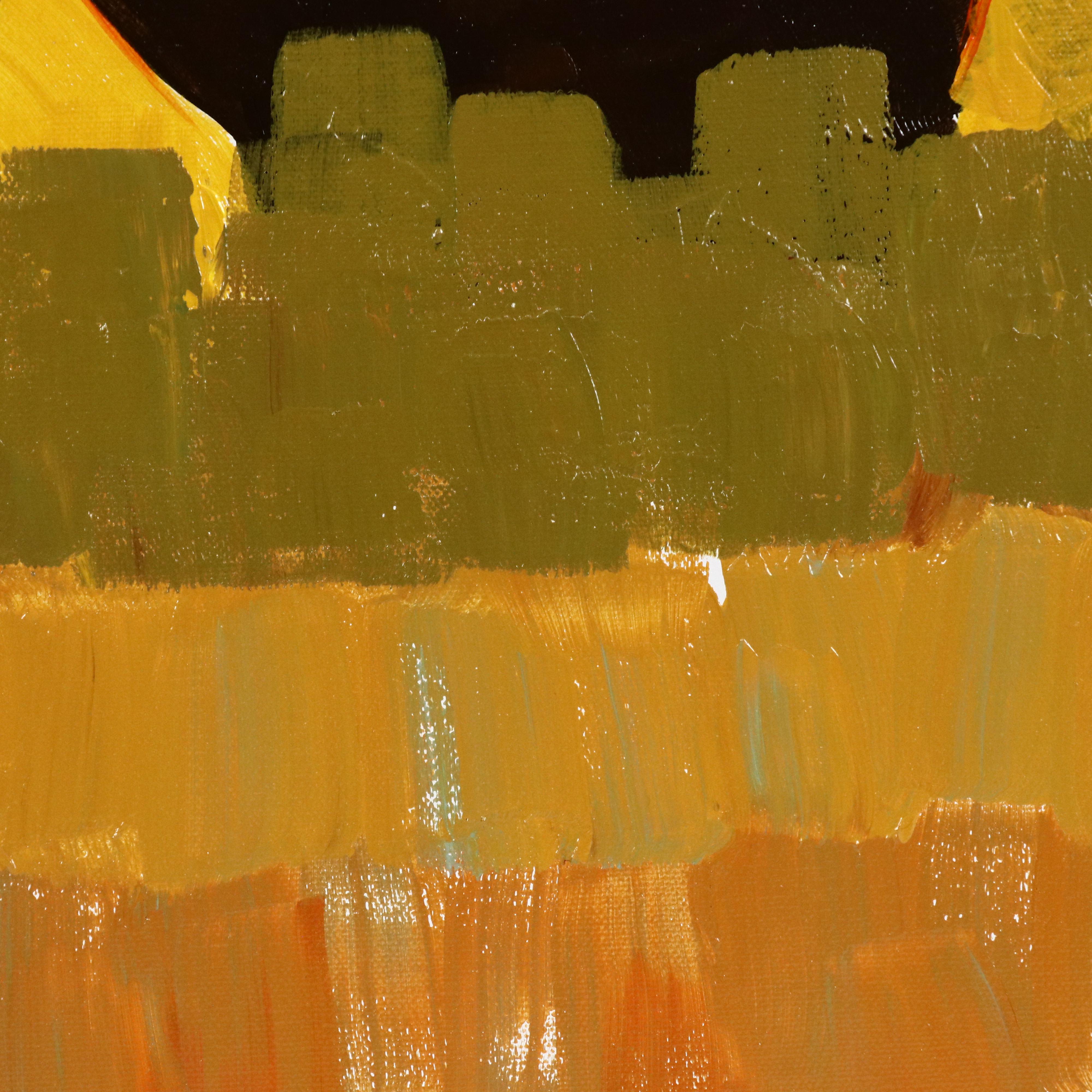 Joshua Ramsey Abstract Acrylic Painting of Buffalo, 2024