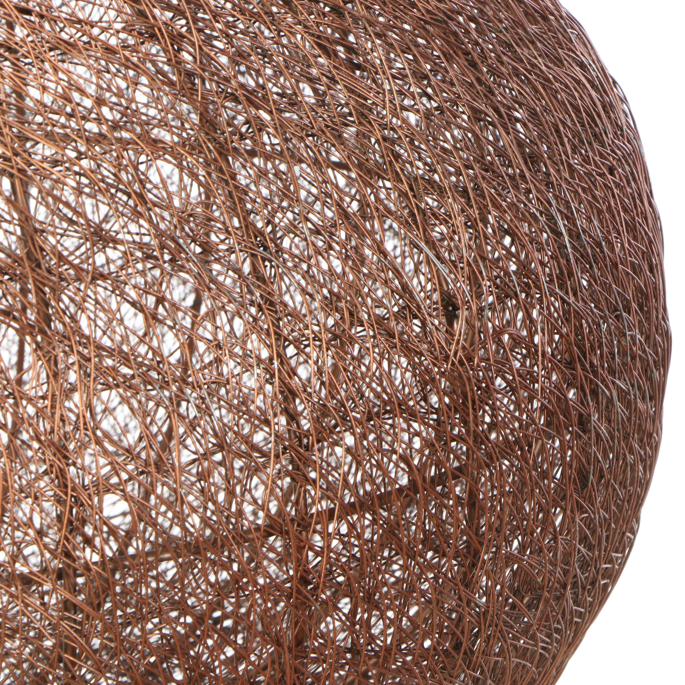 Sarreid Ltd. Contemporary Copper Finish Wirework Pendant