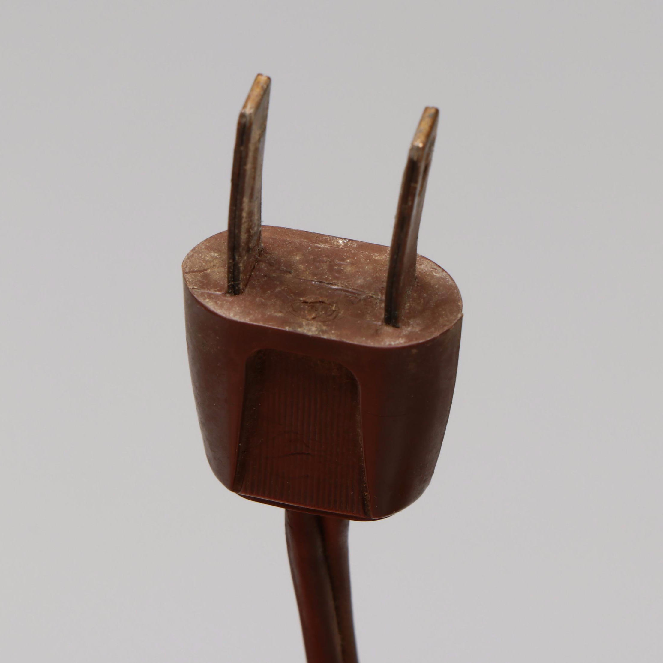 Victorian Hand-Painted Milk Glass Parlor Lamp, Vintage