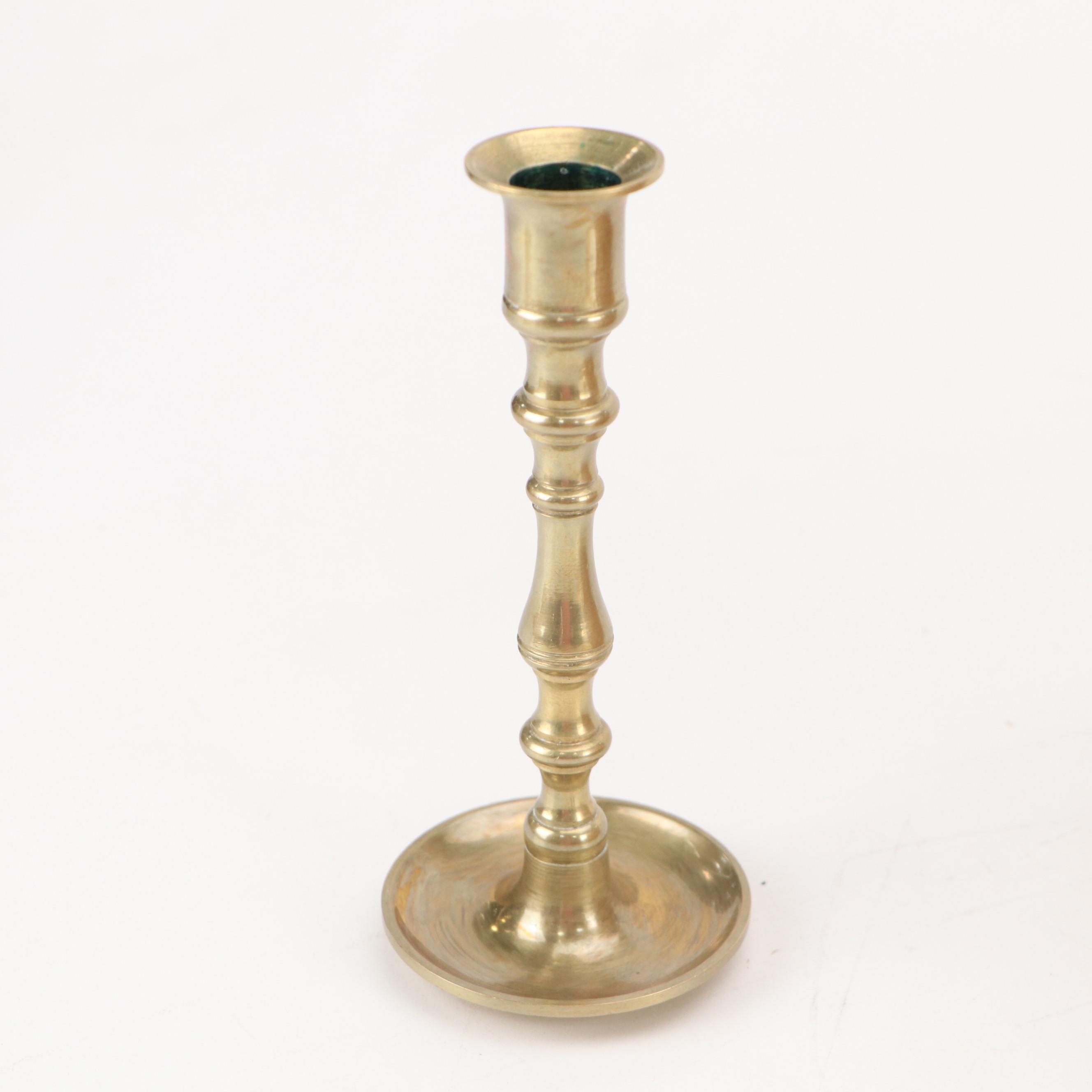 Baldwin and Other Brass Candle Holders, Brass Sconce, and More