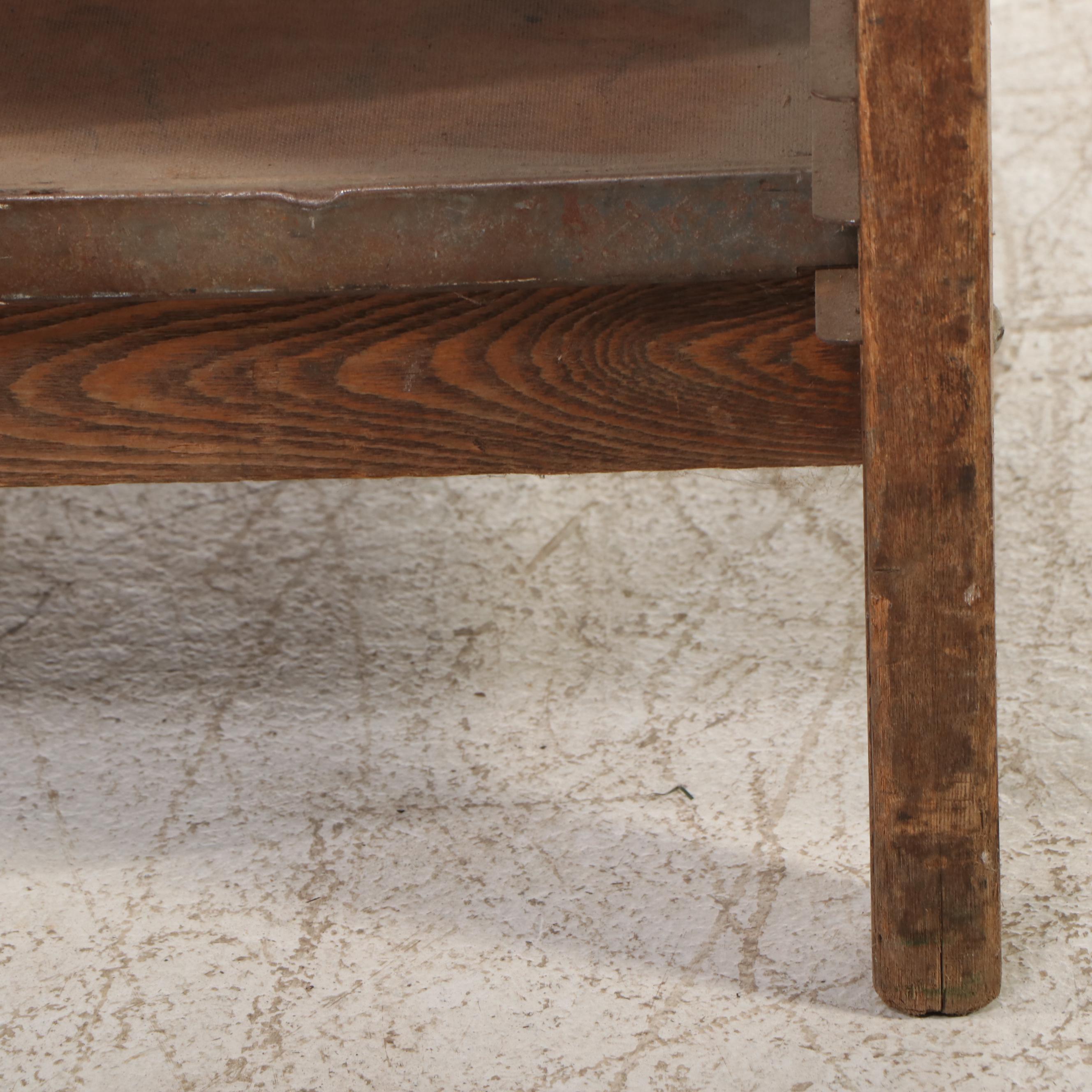 Oak Letterpress Printer's Cabinet, Late 19th/Early 20th Century