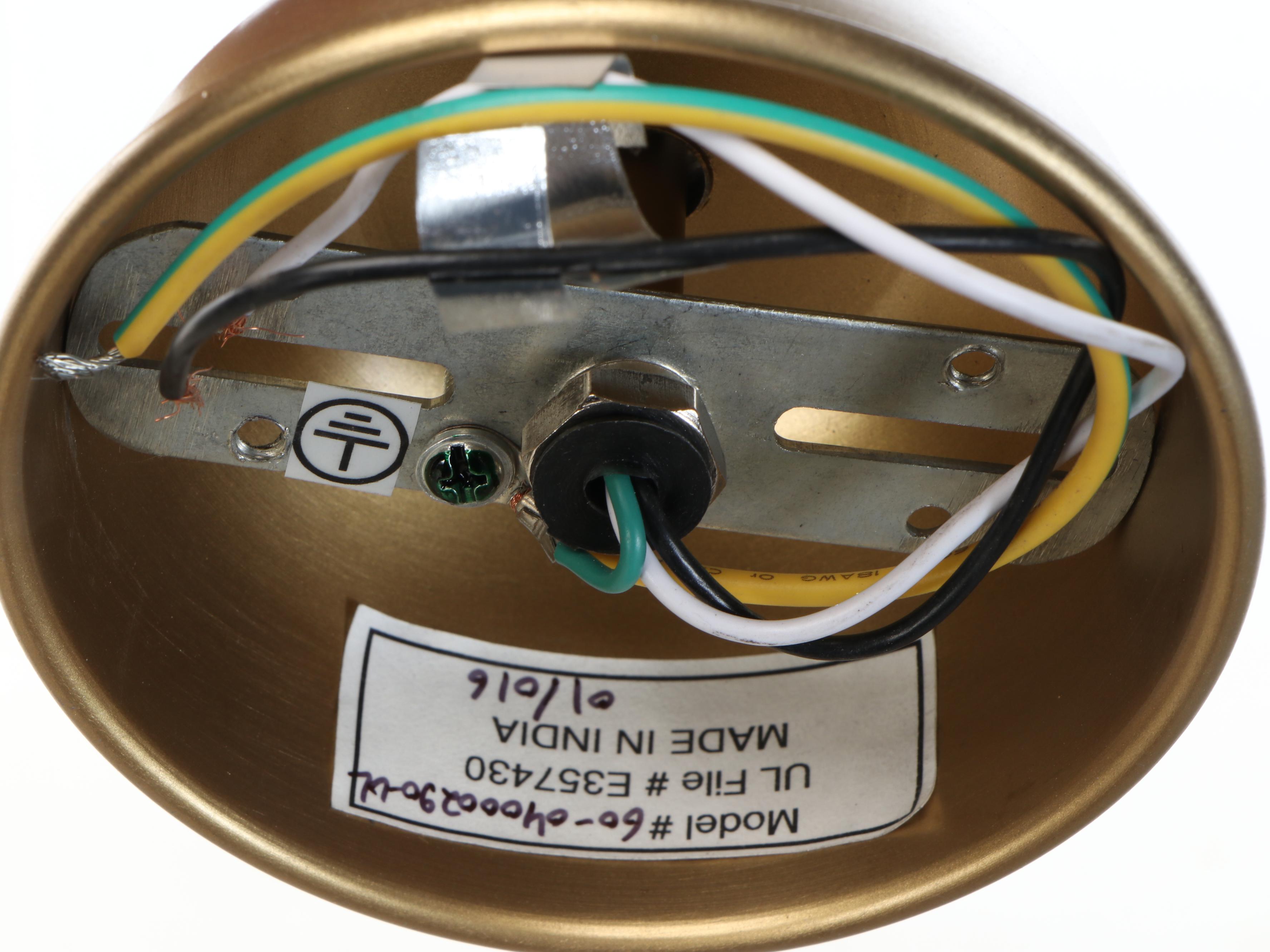 Sarreid Ltd. Contemporary Gold Finish Wirework Pendants