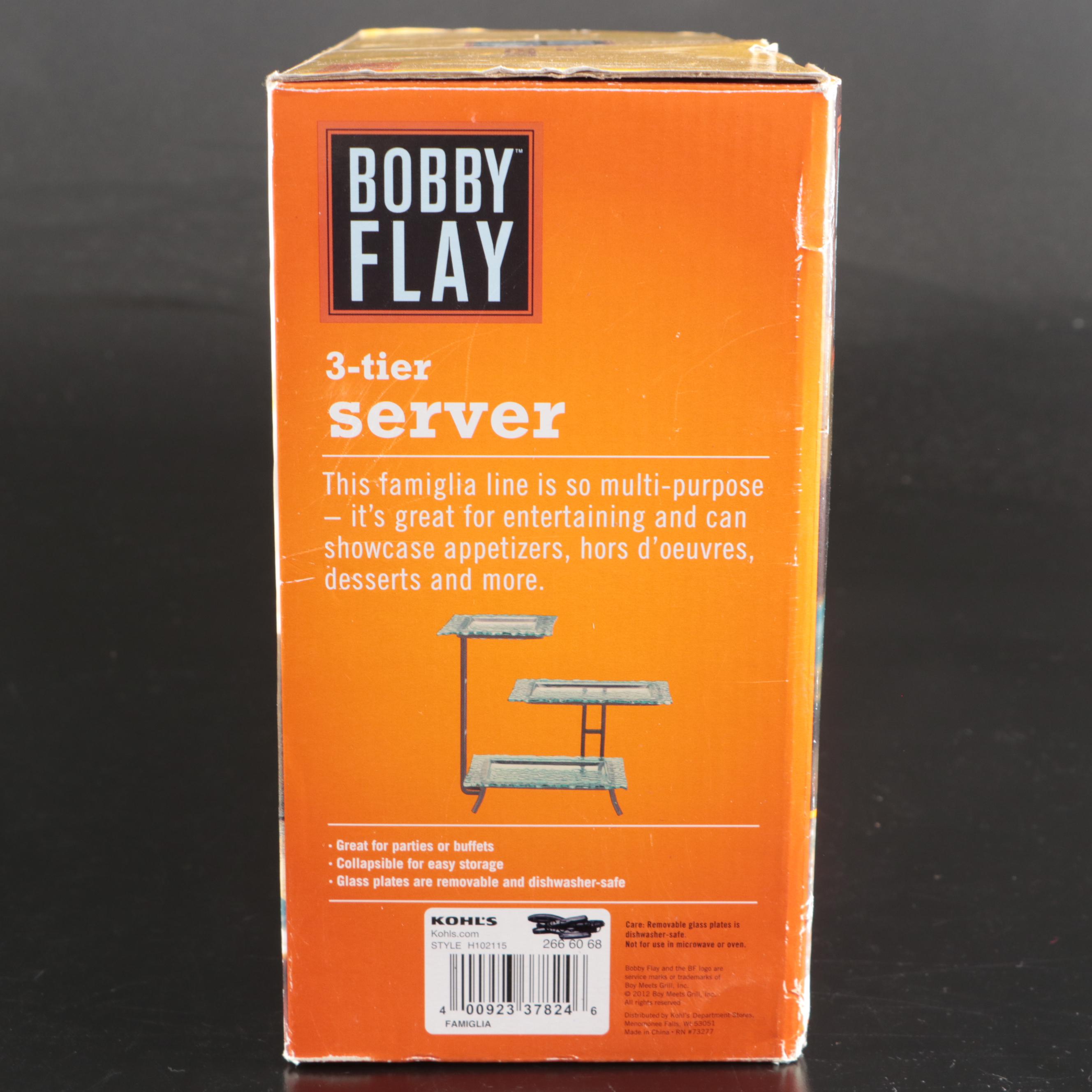 Bobby Flay Three-Tier Serving Platter with Other Serving Pieces and Decor