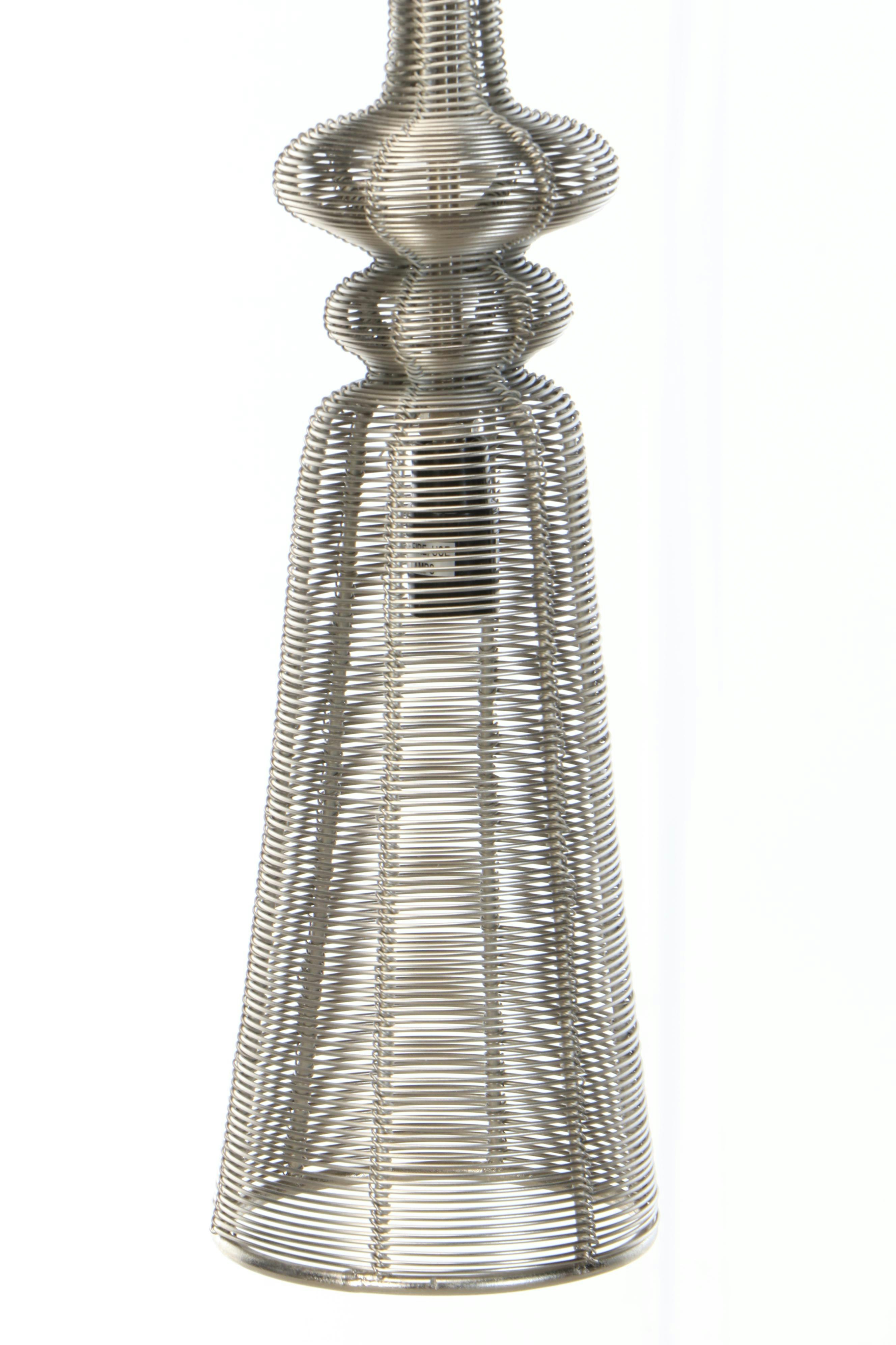 Sarreid Ltd. Contemporary Nickel Finish Wirework Pendants