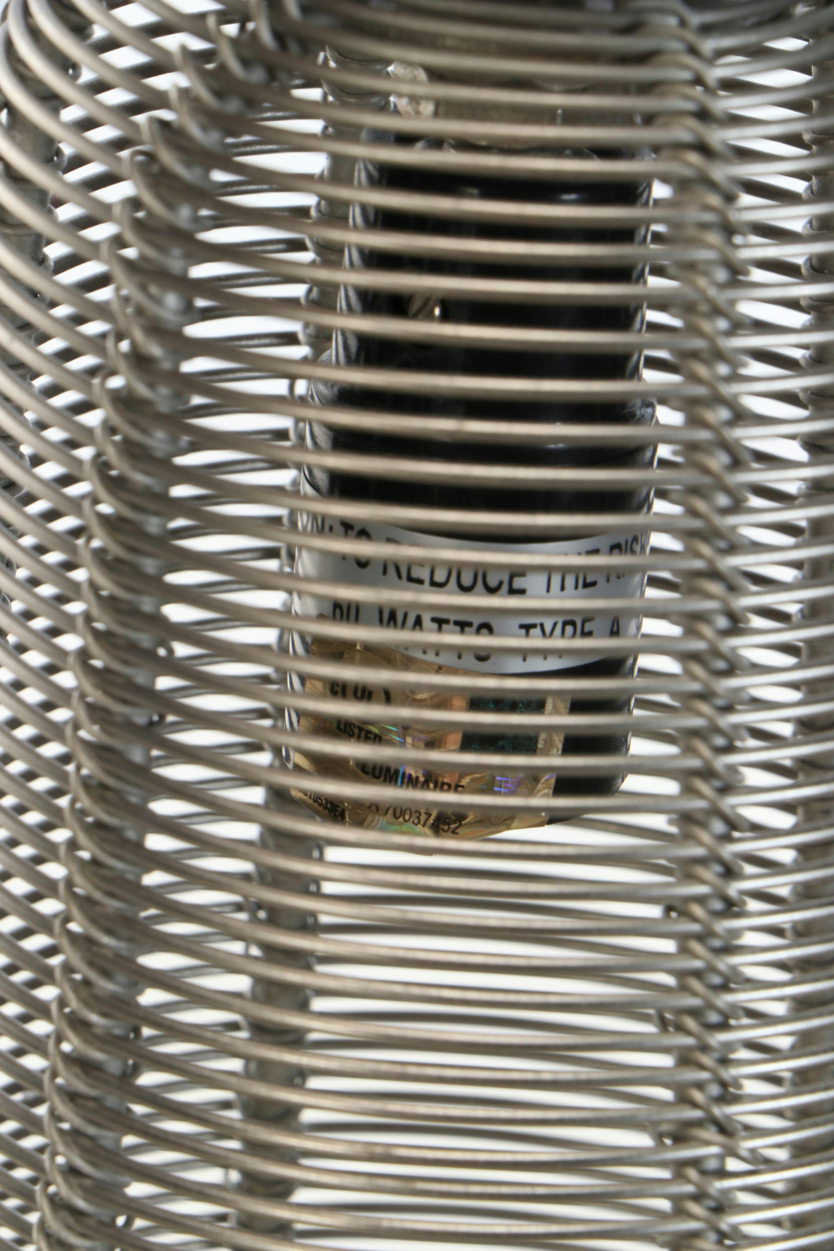 Sarreid Ltd. Contemporary Nickel Finish Wirework Pendants