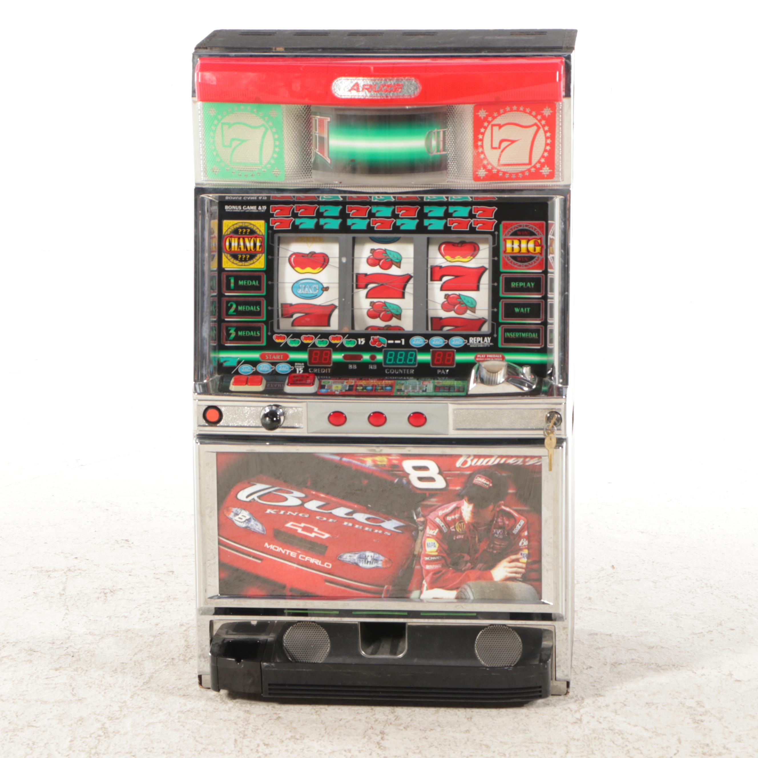 Aruze Corp. Lucky 7 Dale Earnhardt Jr. Token Slot Machine, 2001