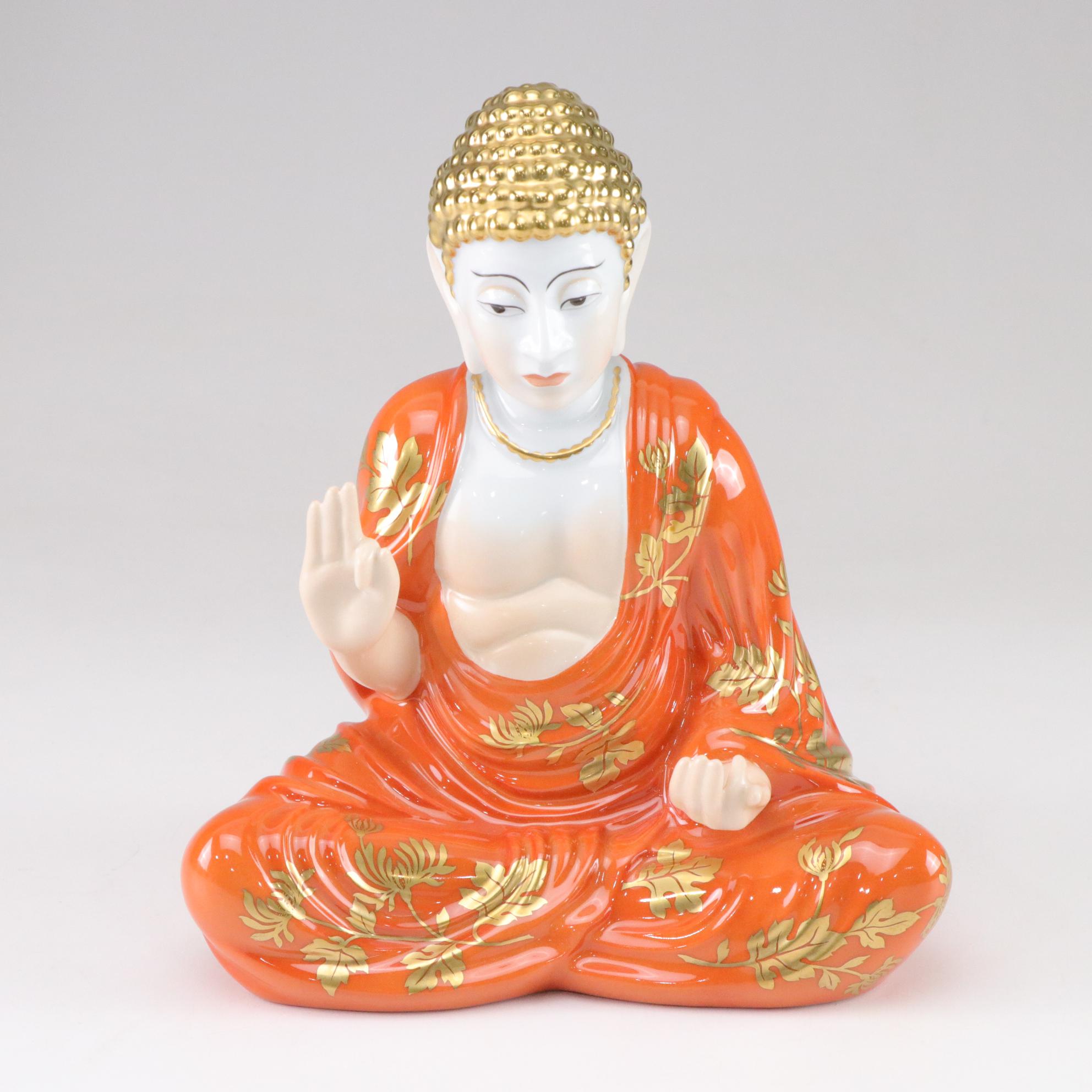 Herend Reserve Collection Limited Edition "Buddha" Porcelain Figurine