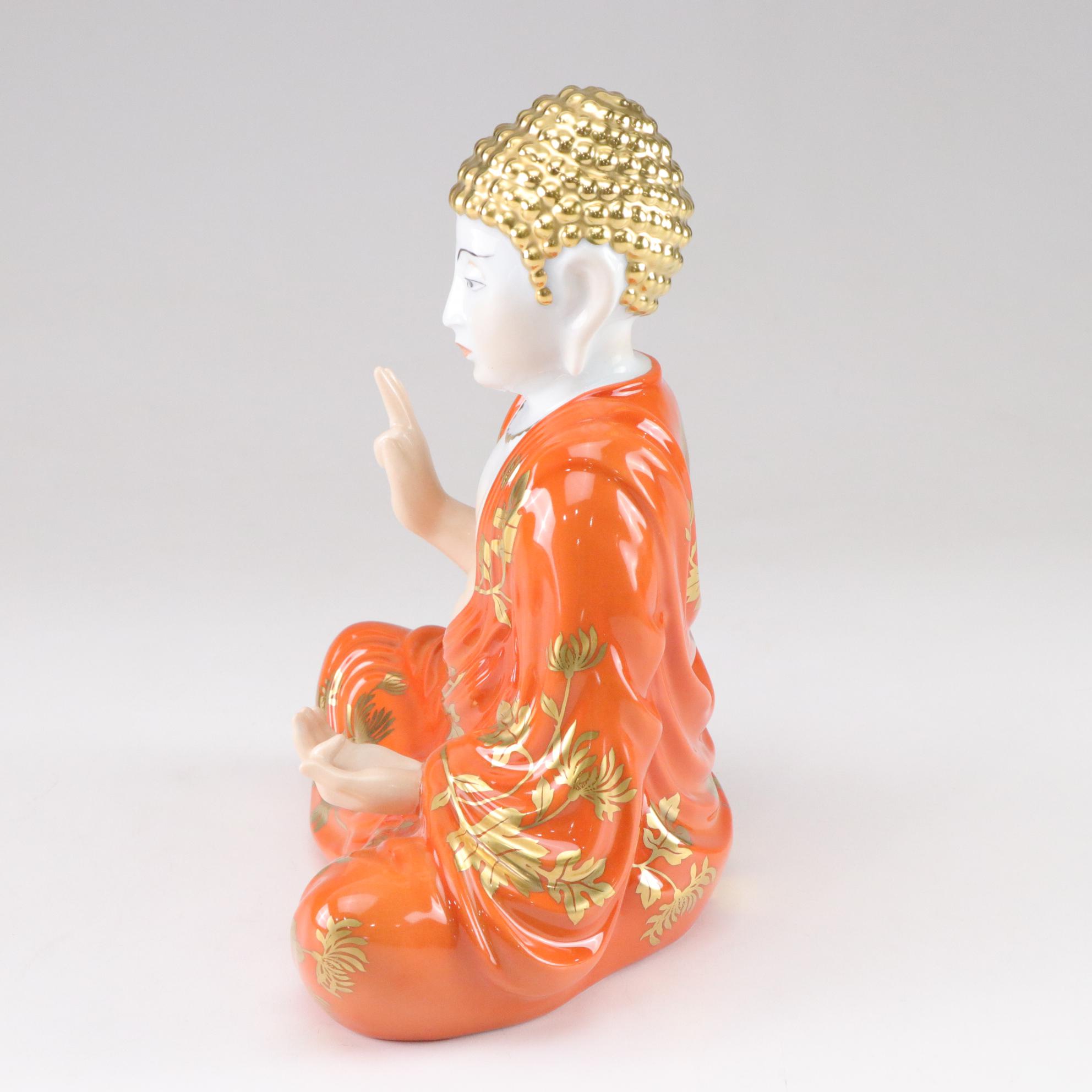Herend Reserve Collection Limited Edition "Buddha" Porcelain Figurine
