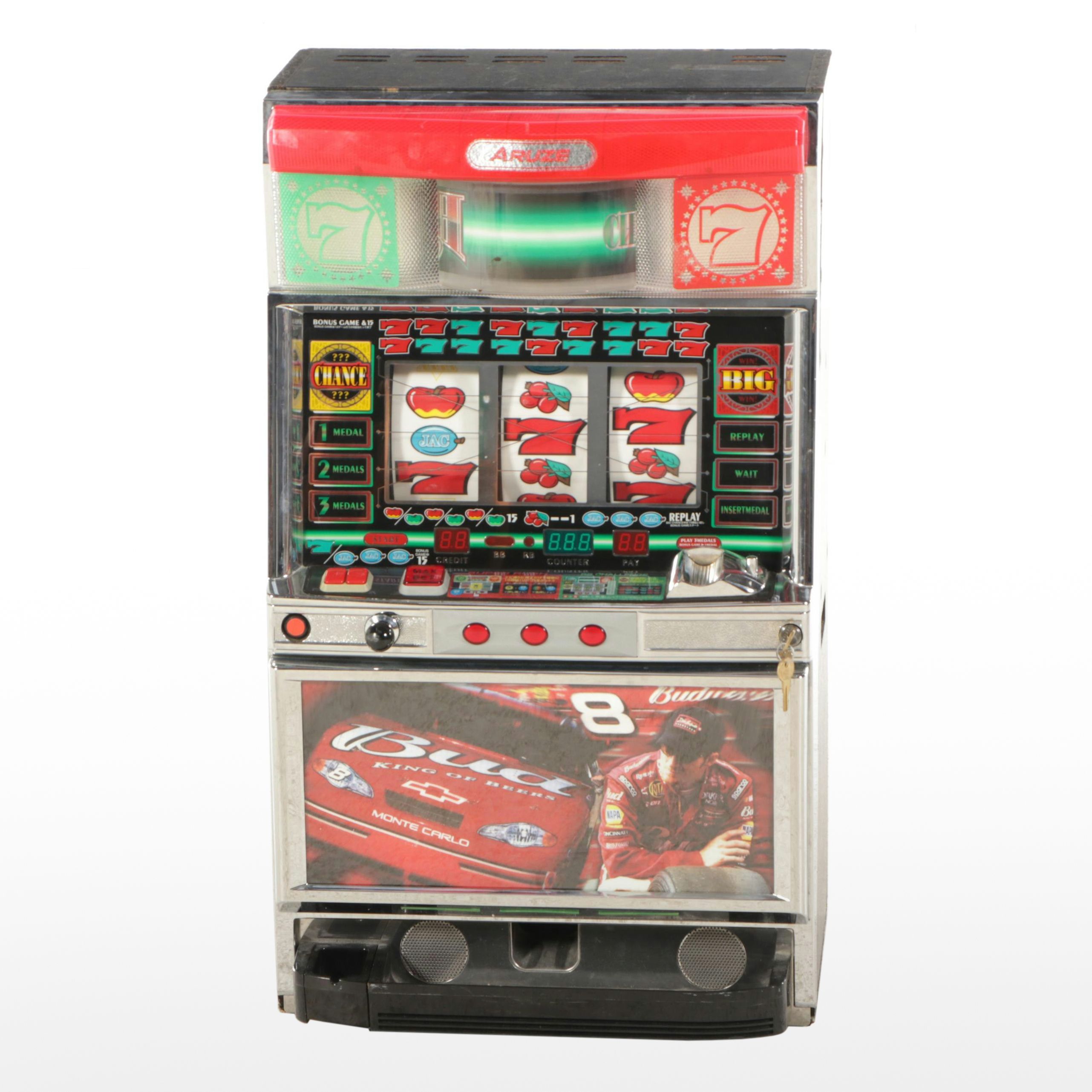 Aruze Corp. Lucky 7 Dale Earnhardt Jr. Token Slot Machine, 2001