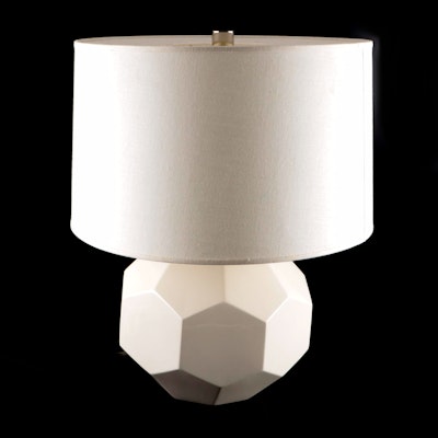 Robert Abbey "Franklin" White Ceramic Table Lamp Robert Abbey "Franklin" White Ceramic Table Lamp