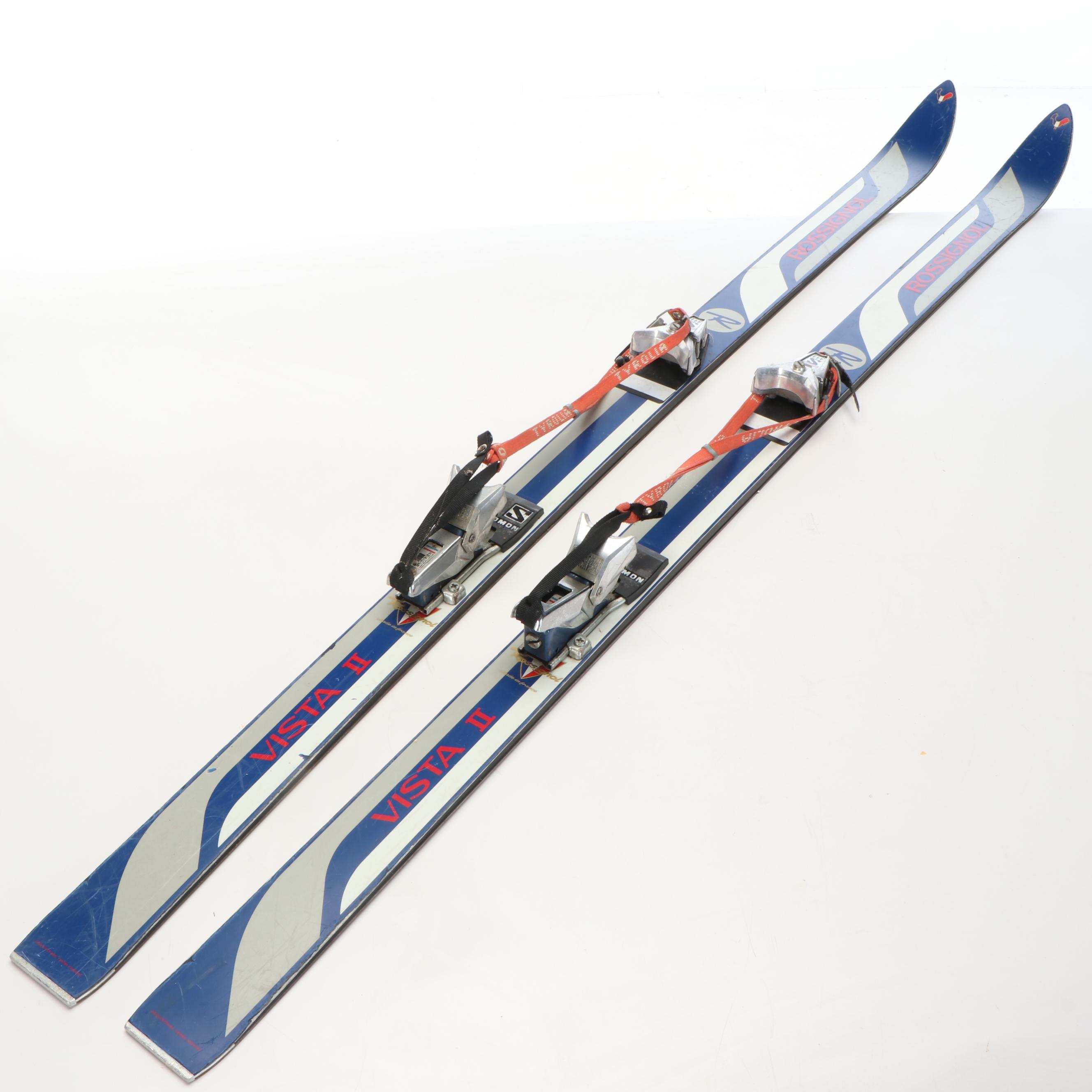 Rossignol Vista II Skis with Metal Ski Poles