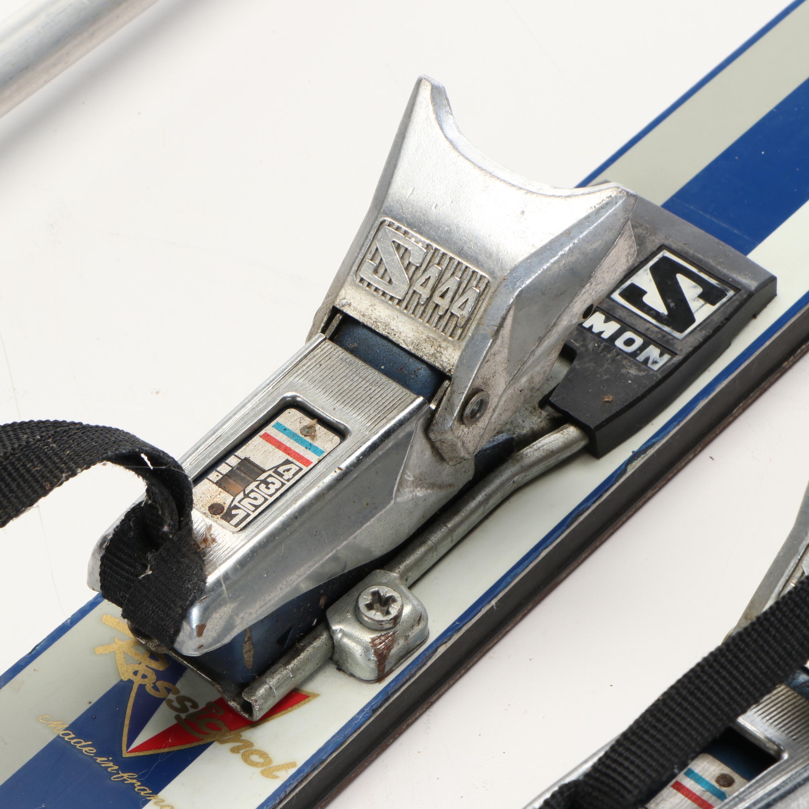 Rossignol Vista II Skis with Metal Ski Poles