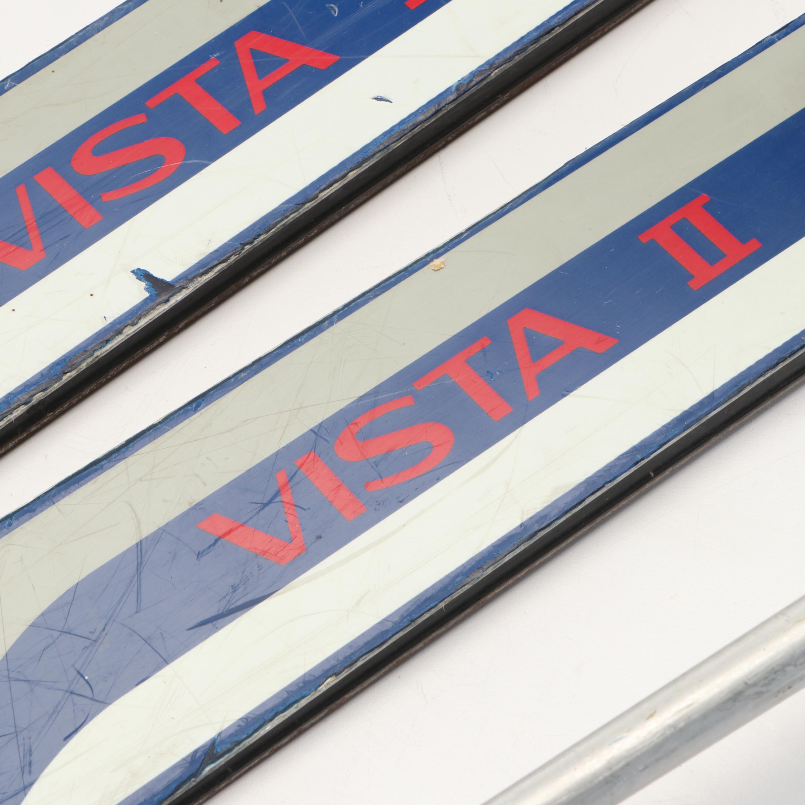 Rossignol Vista II Skis with Metal Ski Poles