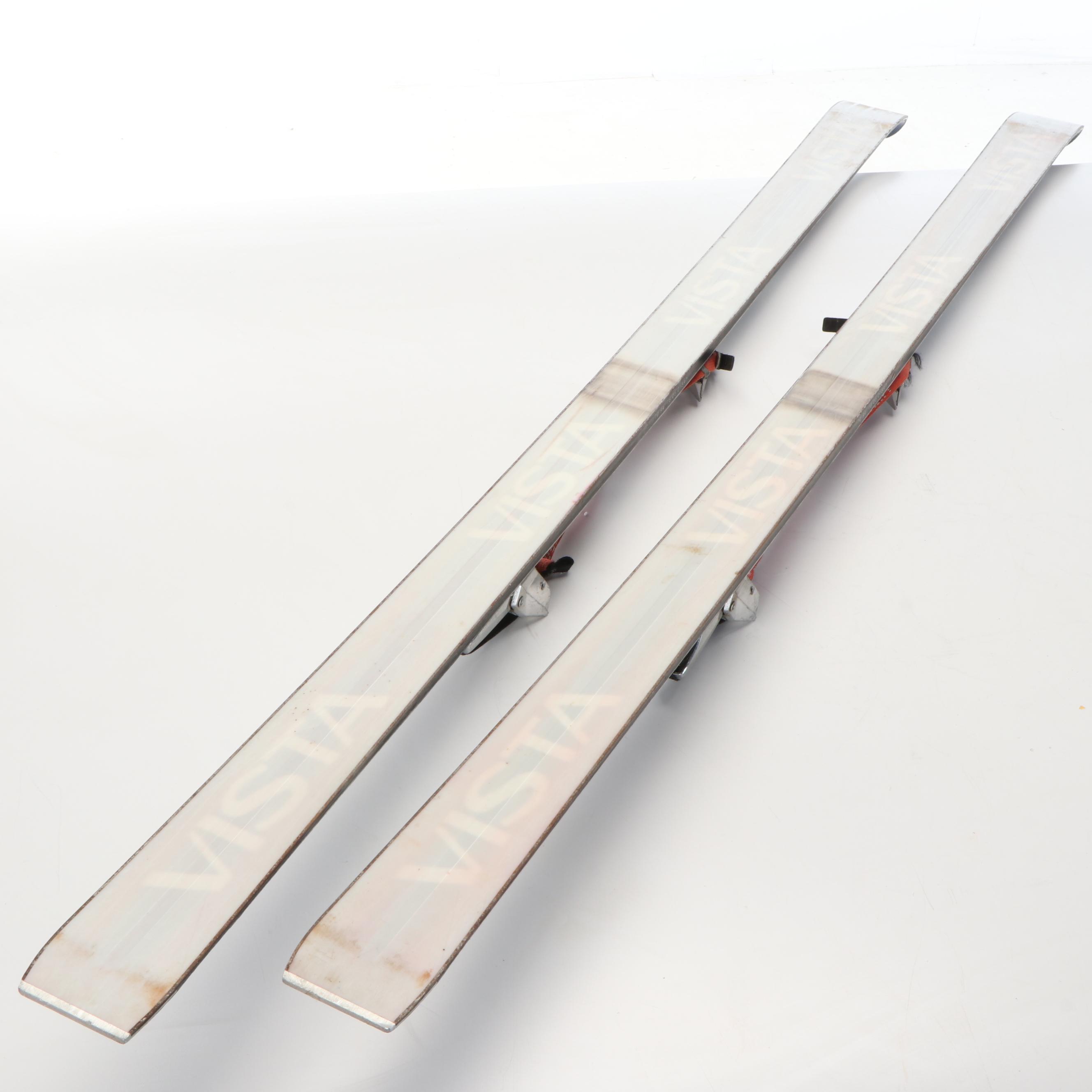 Rossignol Vista II Skis with Metal Ski Poles