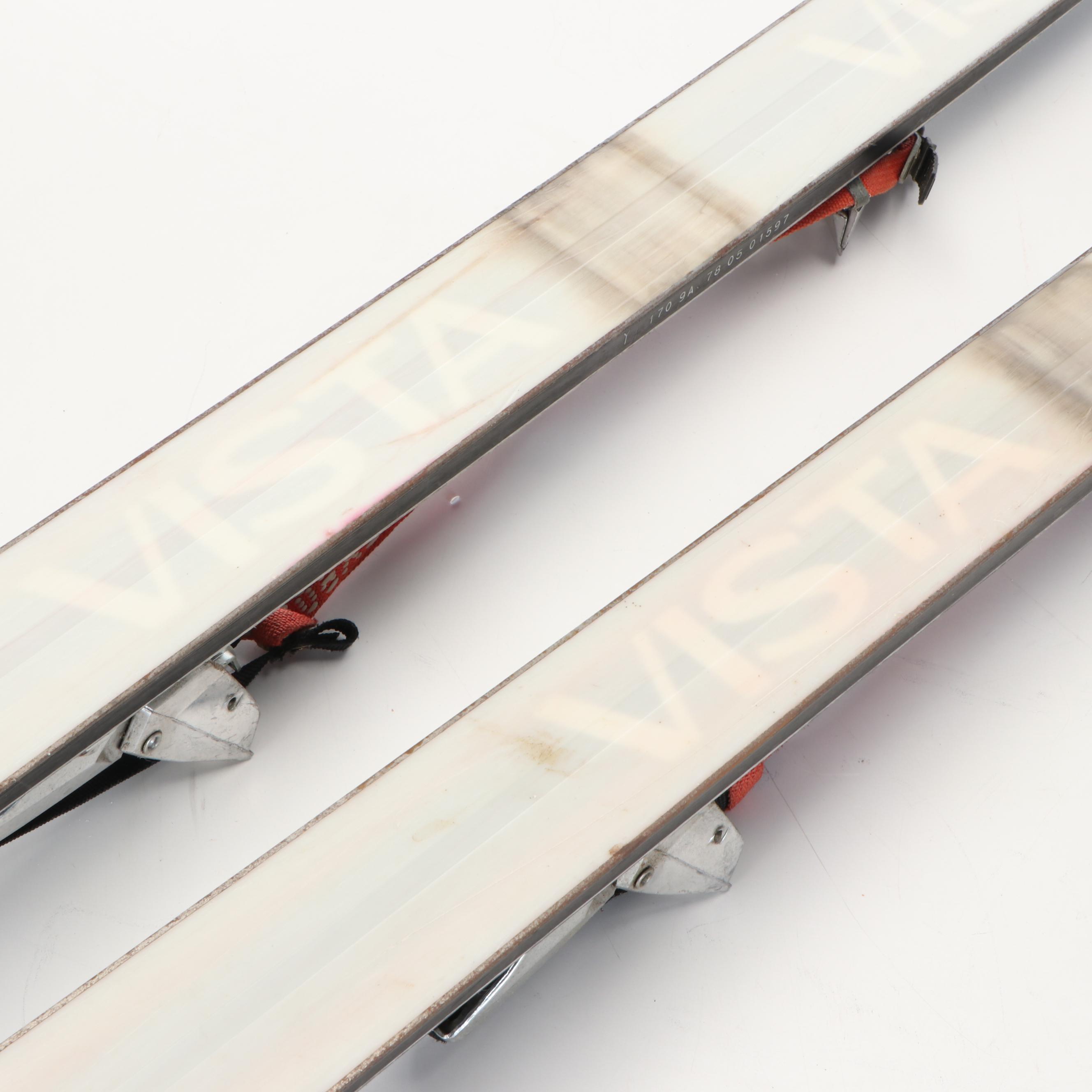 Rossignol Vista II Skis with Metal Ski Poles