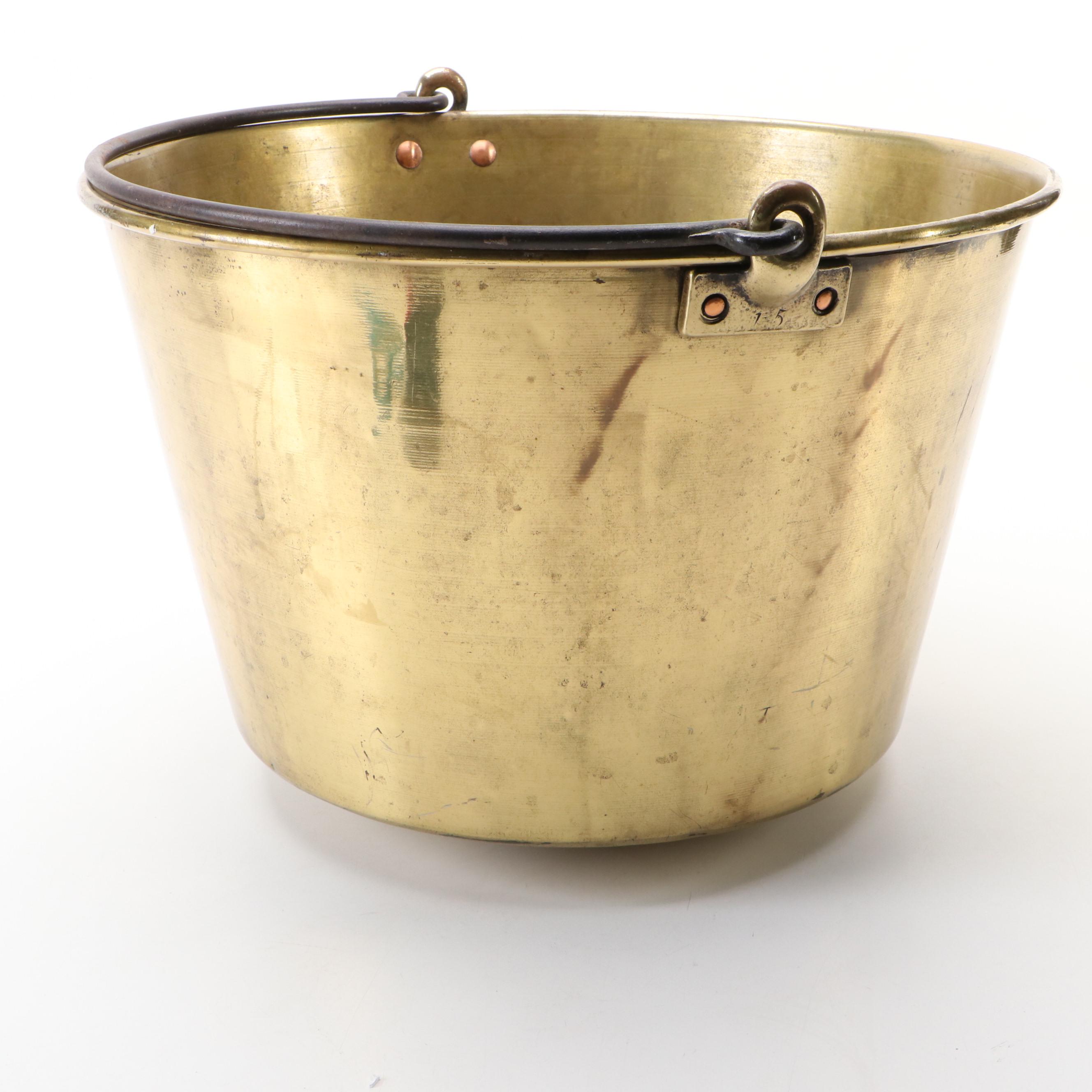 Brass Fireplace Bucket